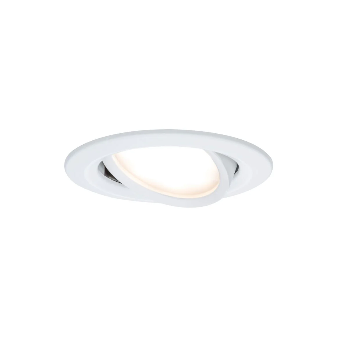 EBL Set Nova Coin rund schwenkbar LED3x6 W 2700K 230V Weiß matt/Alu Einbaustrahler - Image 4
