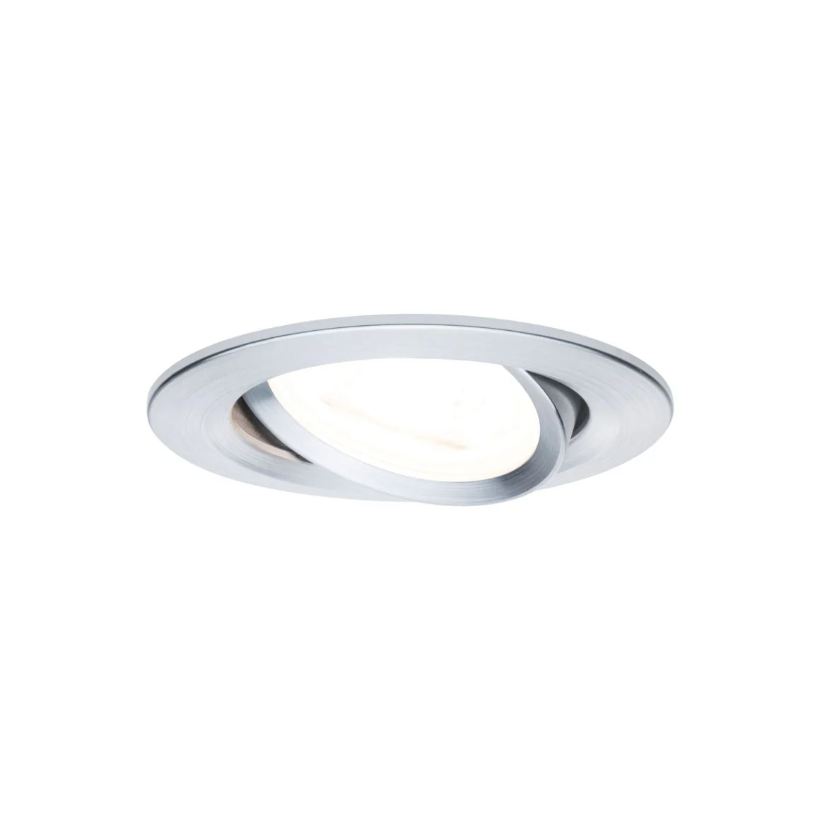 EBL Set Nova rund schwenkbar LED 3x6,5W2700K 230V GU10 51mm Alu ged/Alu Einbaustrahler - Image 4