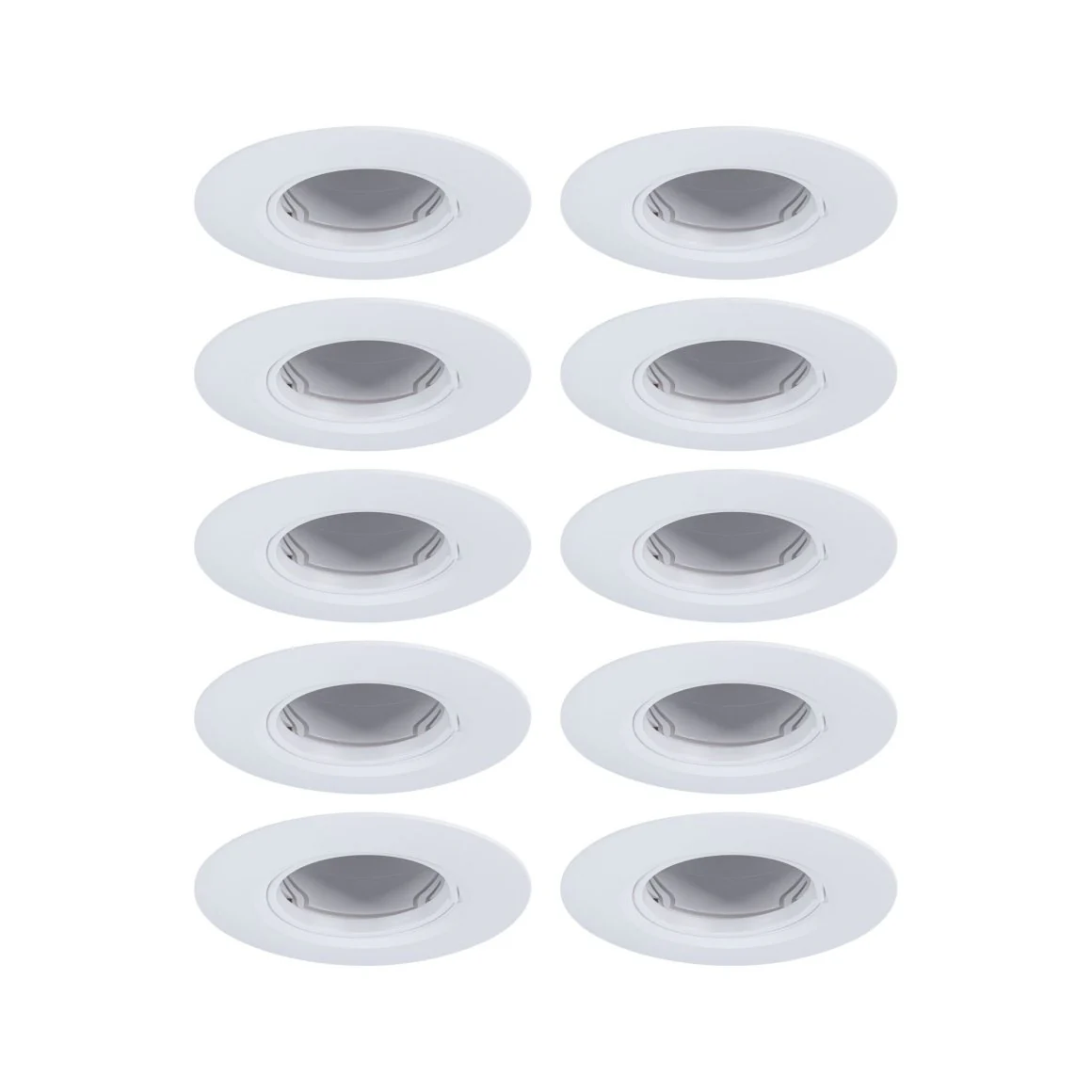 EBL Set starr max 10x10W GU10 ws Deckeneinbauleuchte