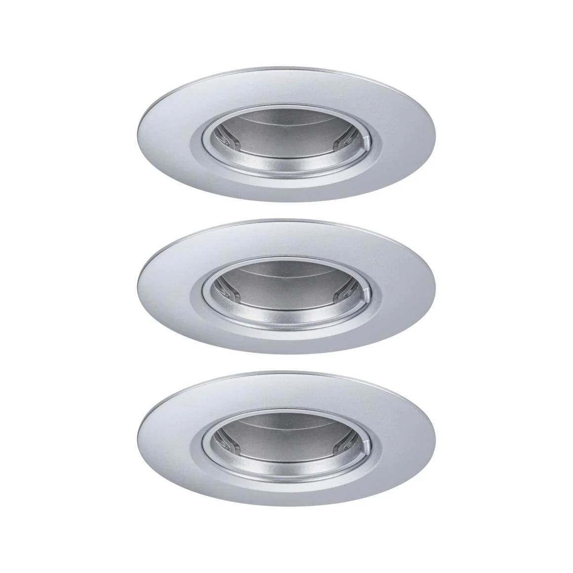 EBL Set starr max 3x10W GU10 Chr m Deckeneinbauleuchte