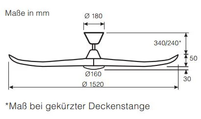 Eco Genuino-L 122 Deckenventilator mit Licht - Image 2