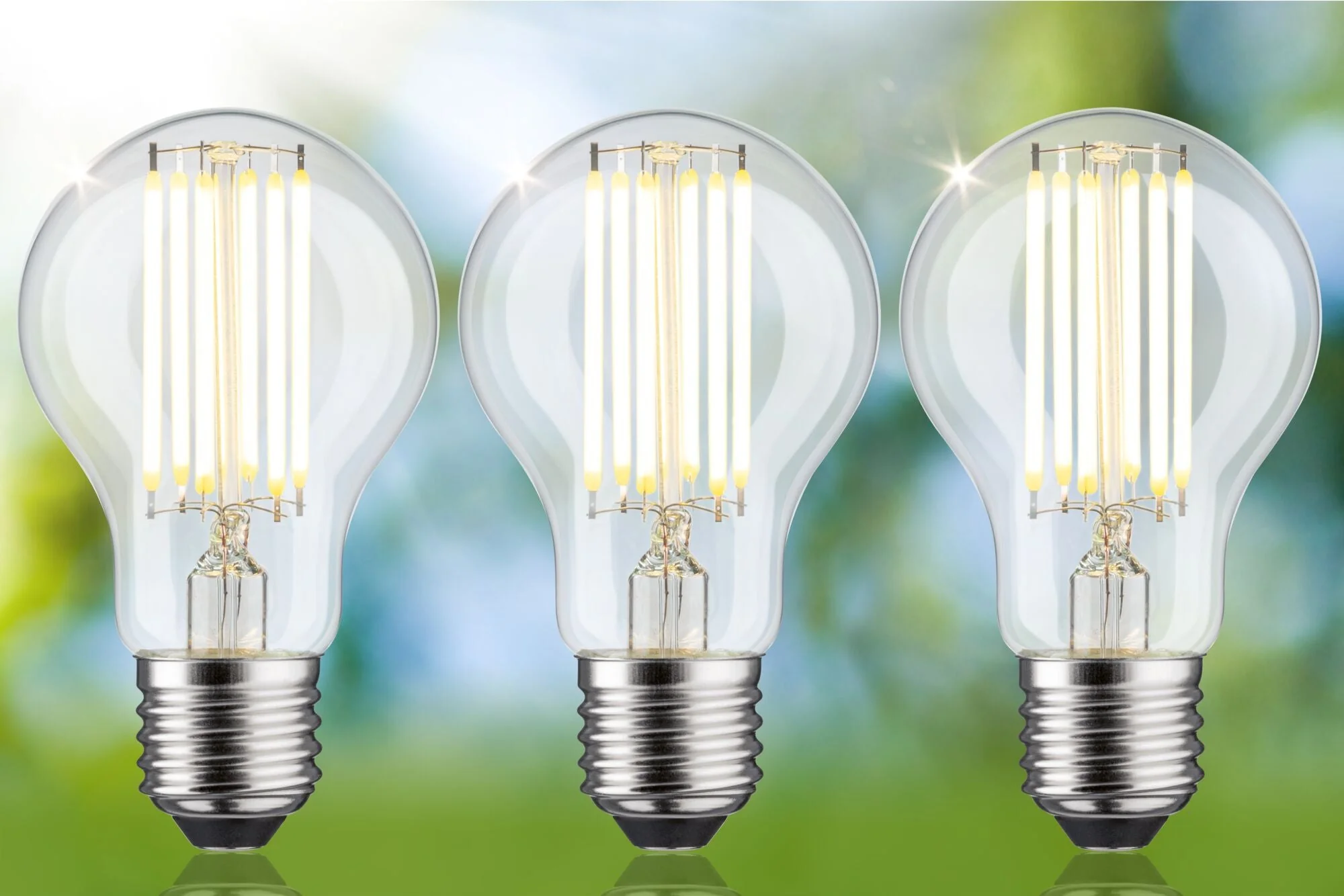 Eco-Line LED Birne  3er-Pack 1055lm 5W 3000K Klar - Image 3