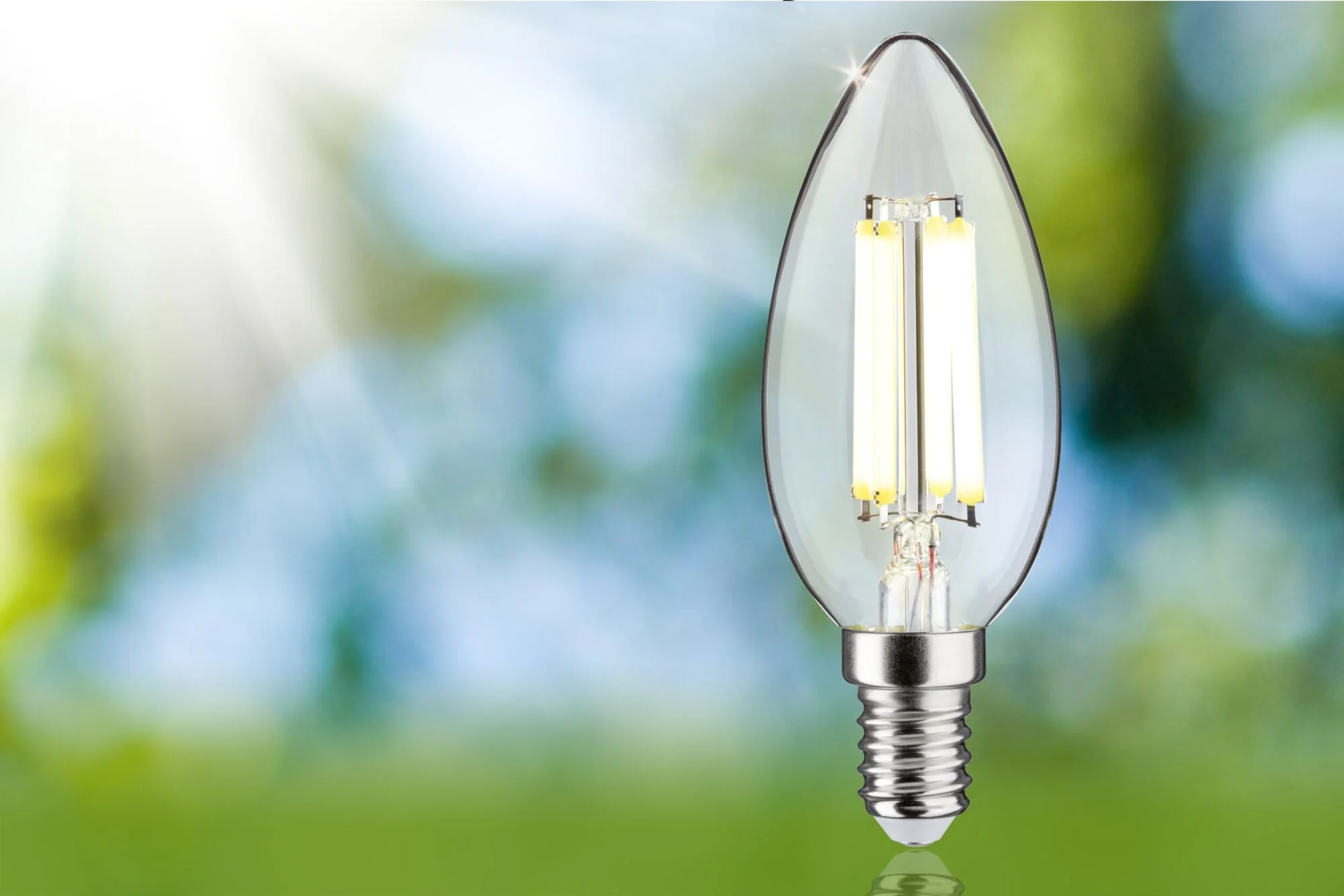 Eco-Line LED Kerze 1er-Set 98mm 525lm 2,5W 4000K Klar - Image 3