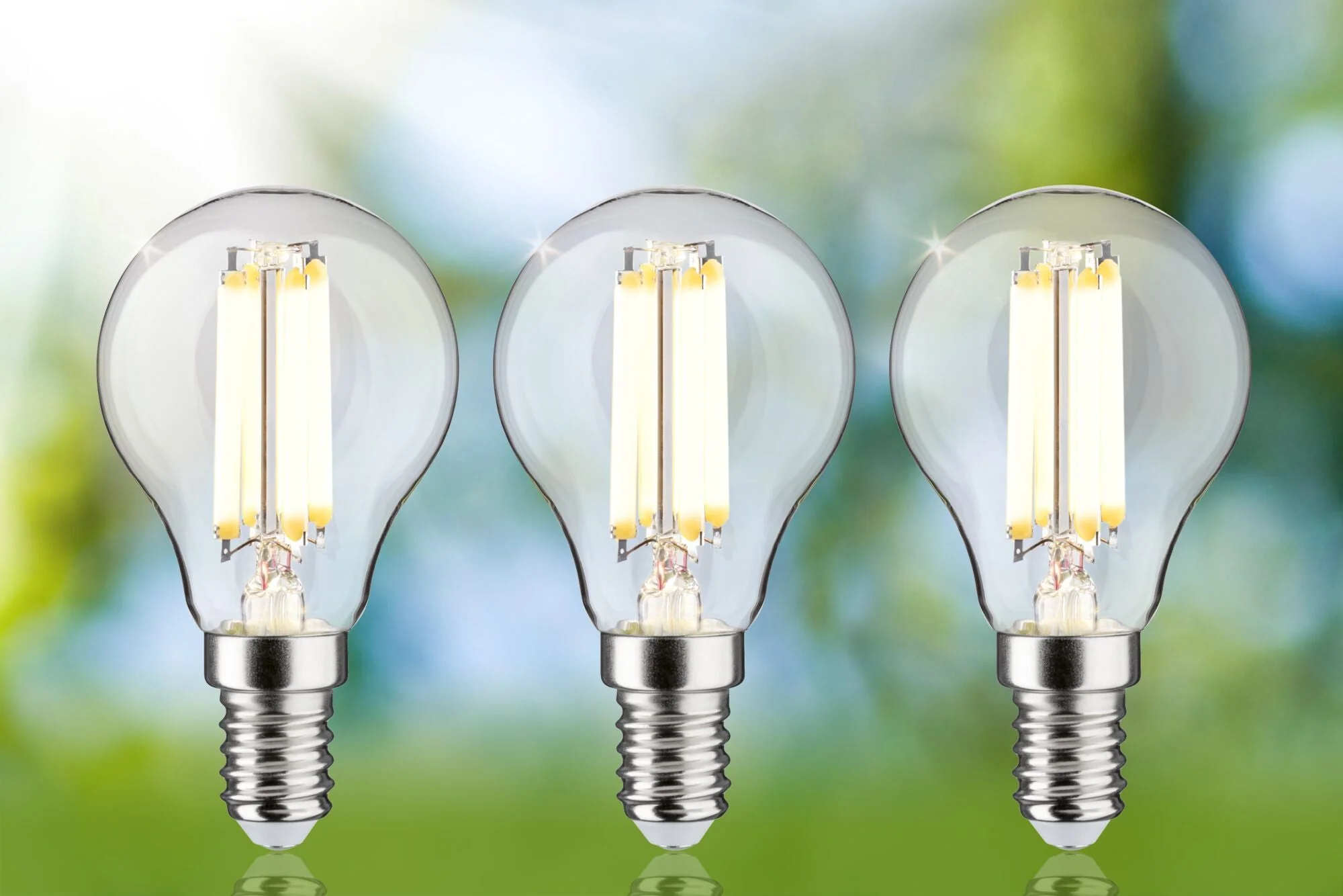 Eco-Line LED Tropfen 3er-Pack 82mm 525lm 2,5W 3000K Klar - Image 3