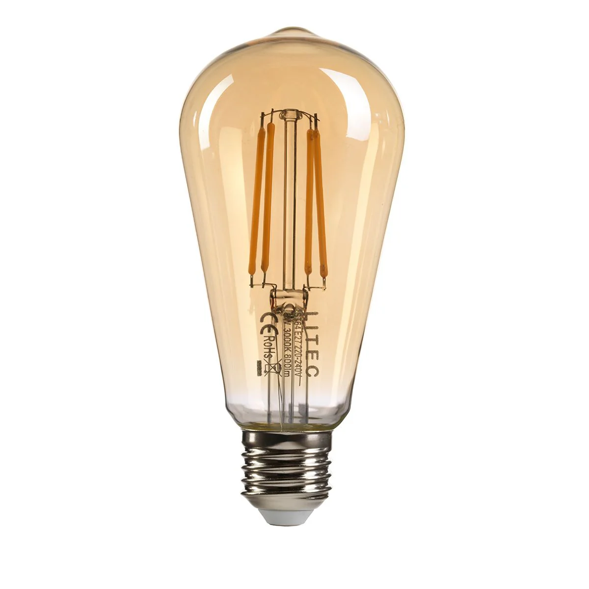 Edison LED E27 Lampe - Bernsteinglas - Image 3
