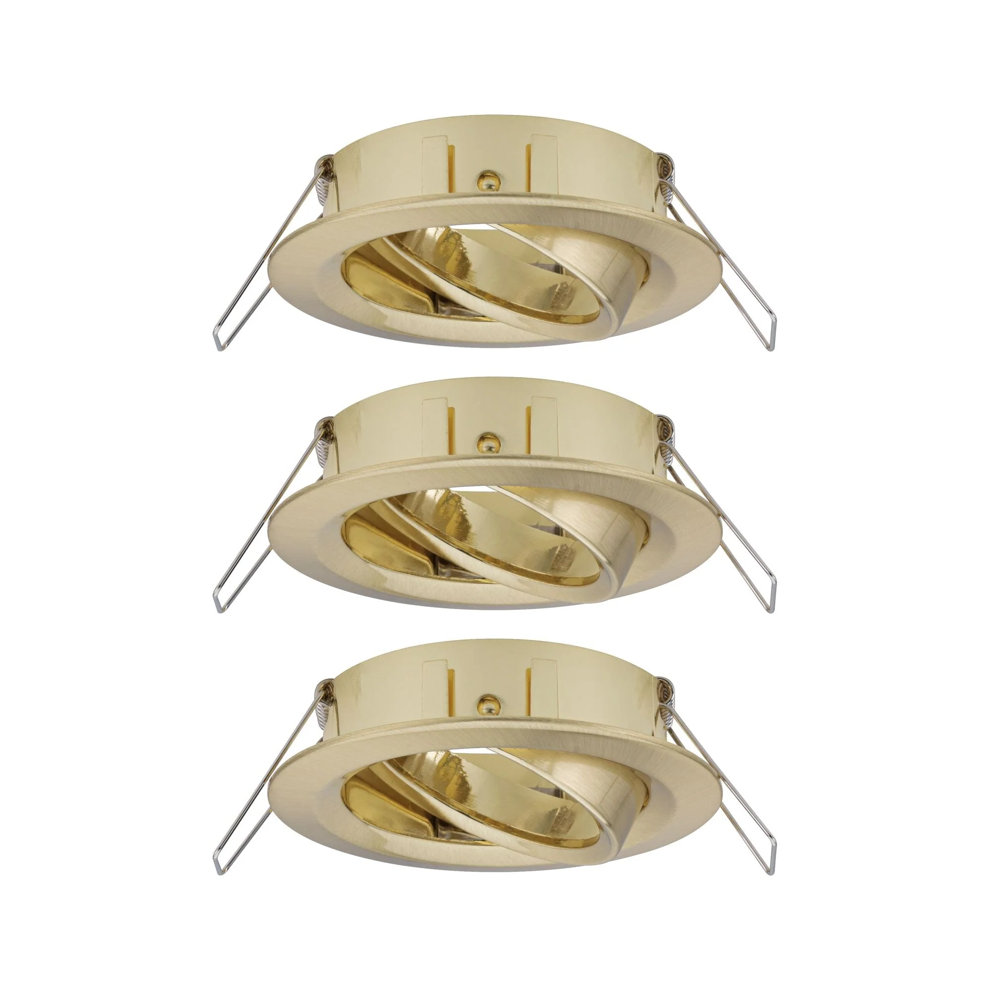 Einbauleuchte Choose  Basisset schwenkbar rund 84mm 50° max. 3x10W 230V dimmbar Messing gebürstet - Image 2