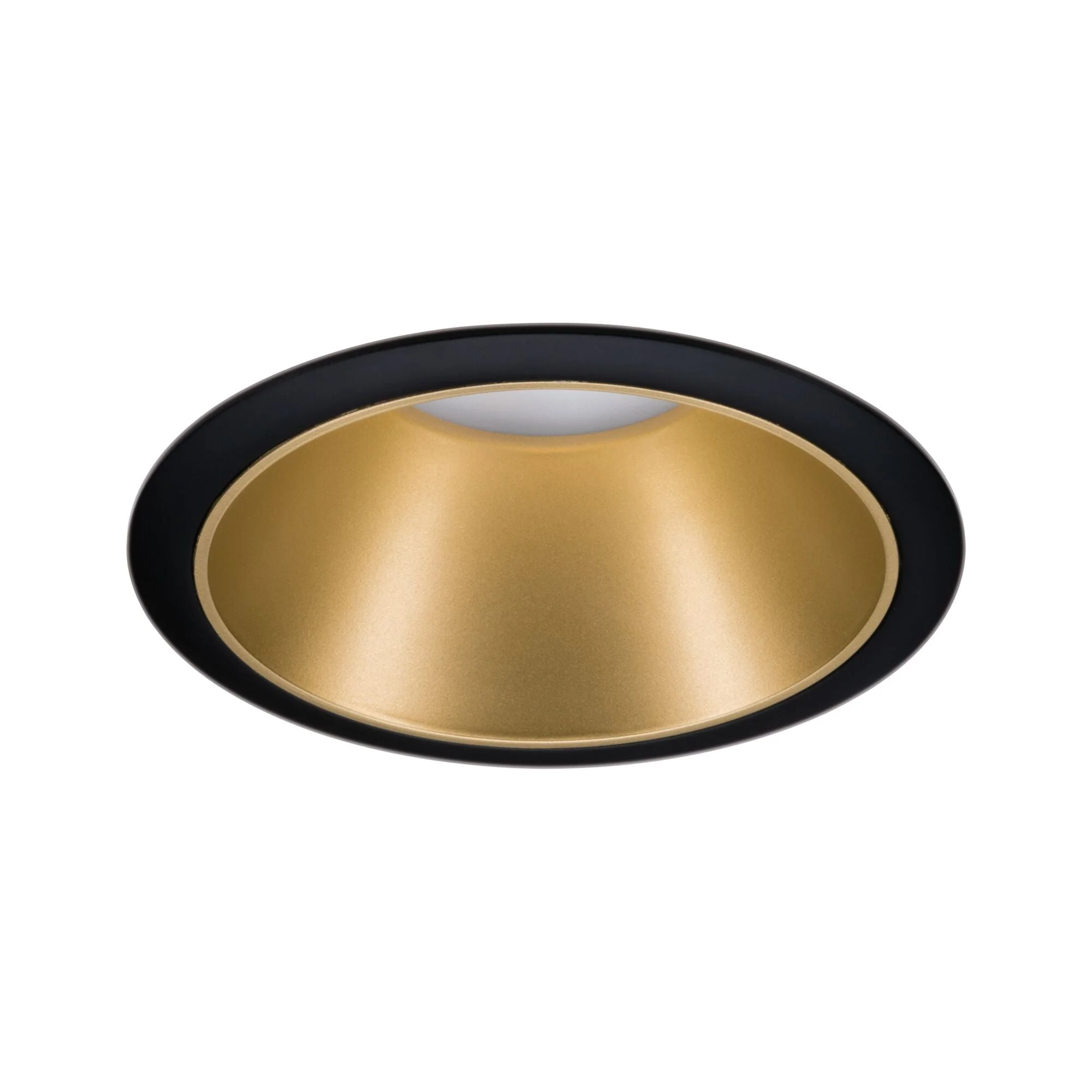 Einbauleuchte Cole rund 88mm GU10 max. 10W 230V dimmbar Schwarz/Gold matt - Image 4