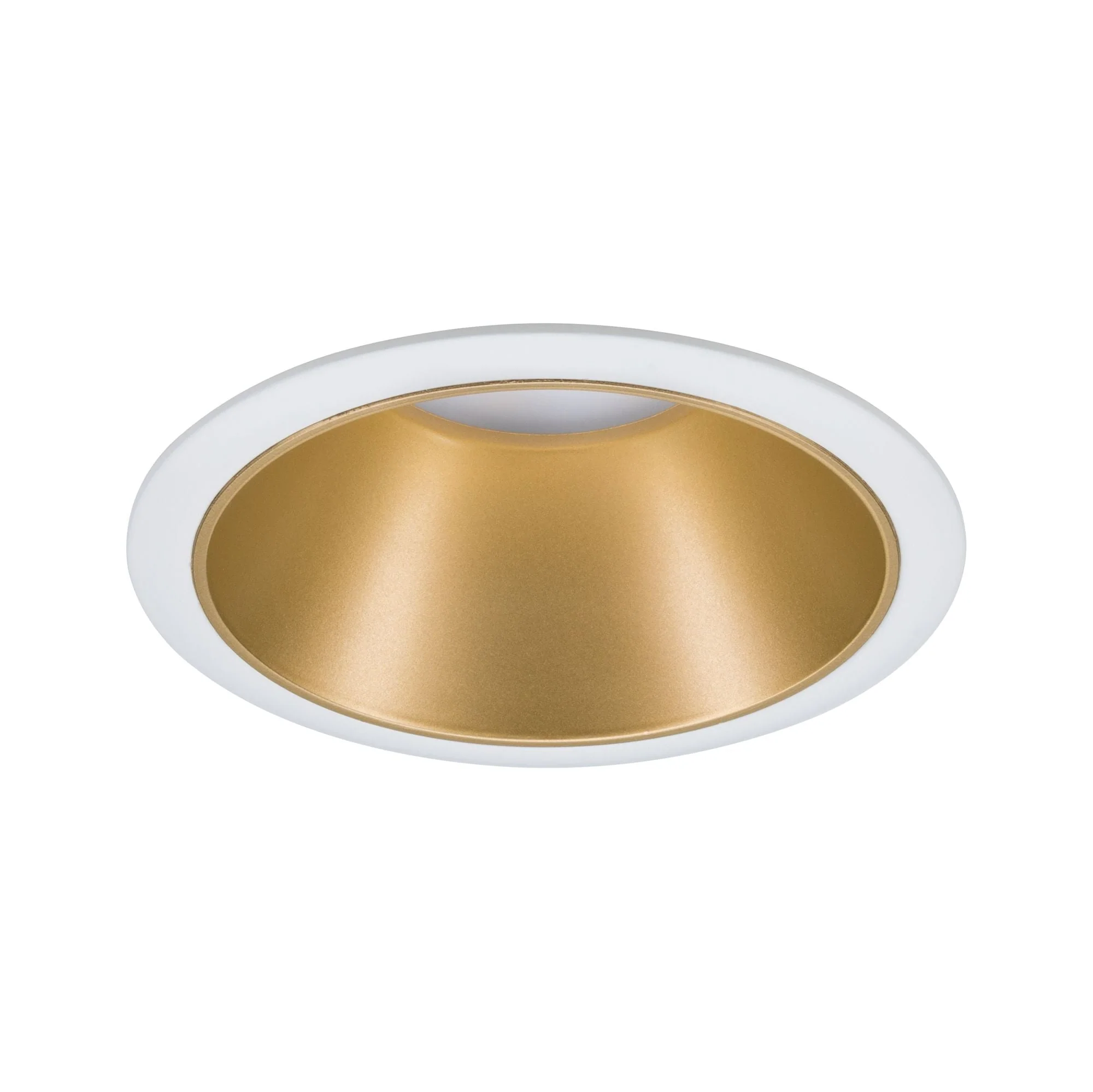 Einbauleuchte Cole rund 88mm GU10 max. 10W 230V dimmbar Weiß/Gold matt - Image 5