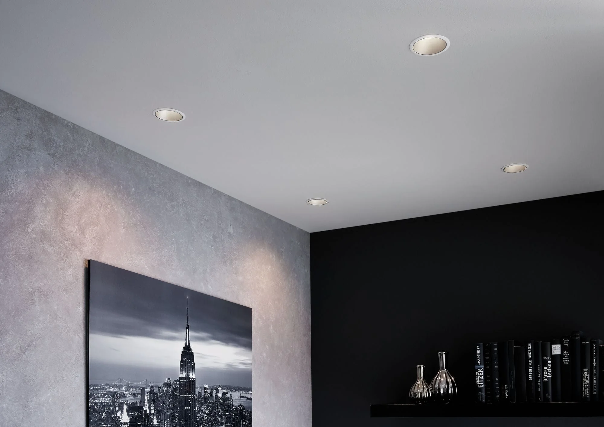 Einbauleuchte Cole rund 88mm GU10 max. 10W 230V dimmbar Weiß/Silber - Image 2