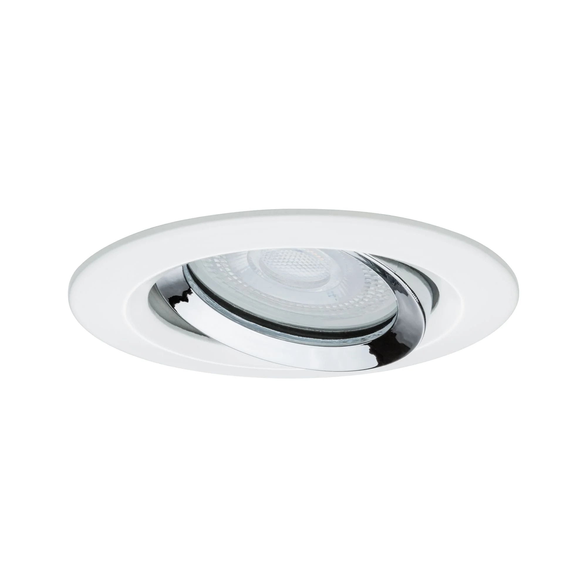 Einbauleuchte Nova Plus schwenkbar IP65 rund 93mm 30° GU5,3 / GU10 max. 35W 230/12V dimmbar Weiß matt/Chrom - Image 4