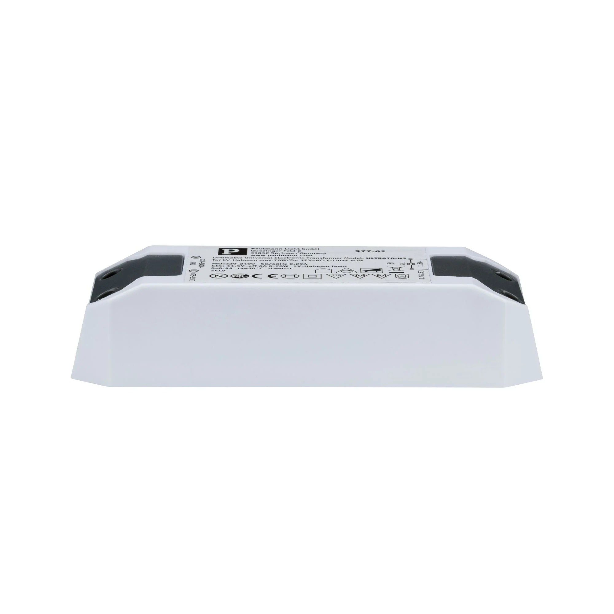Elektroniktrafo Elektroniktrafo Halogen+LED max. 0-50W 220-240/12V 50VA Weiß