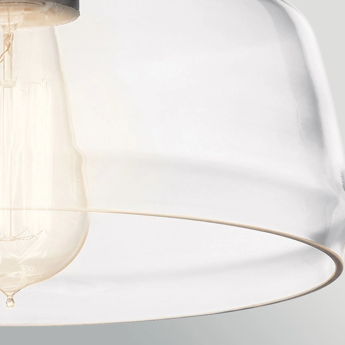 Elstead Lighting Notting Hill 1-flammige Pendelleuchte aus Glas in Graphit - Image 5