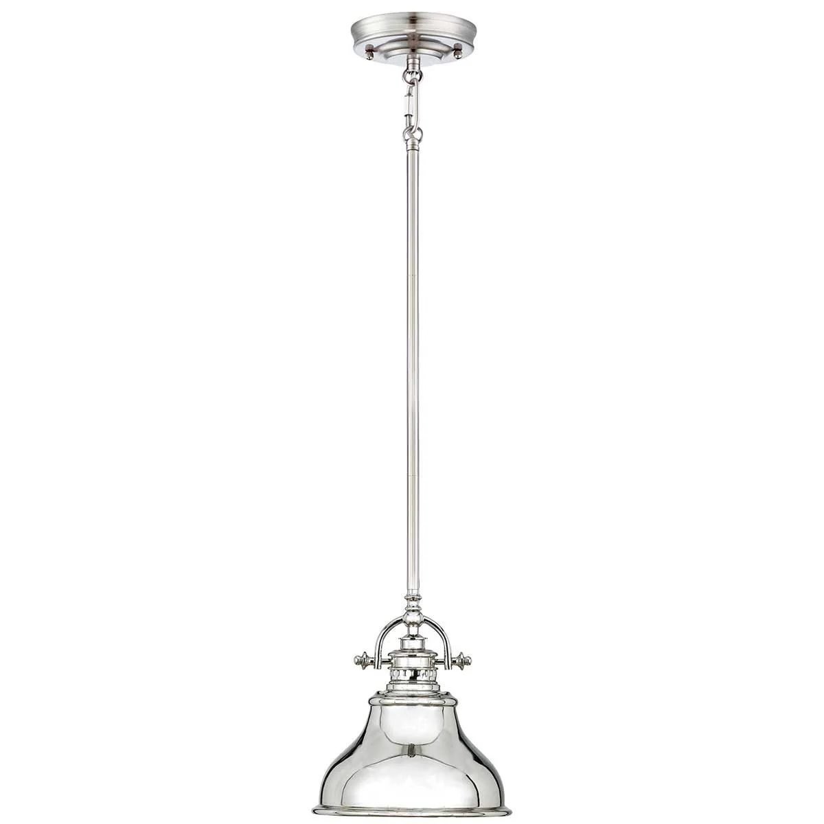 Emery 1-flammige Mini-Pendelleuchte - Imperialsilber