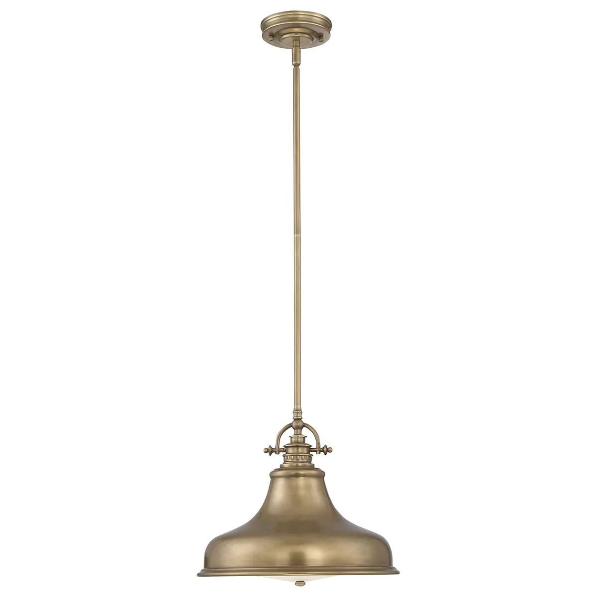 Emery 1-flammige Pendelleuchte, mittelgroß, verwittertes Messing - Image 5