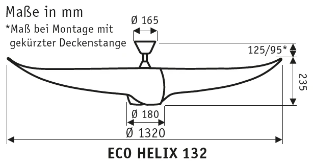 Energiespar Deckenventilator ECO HELIX - Image 3