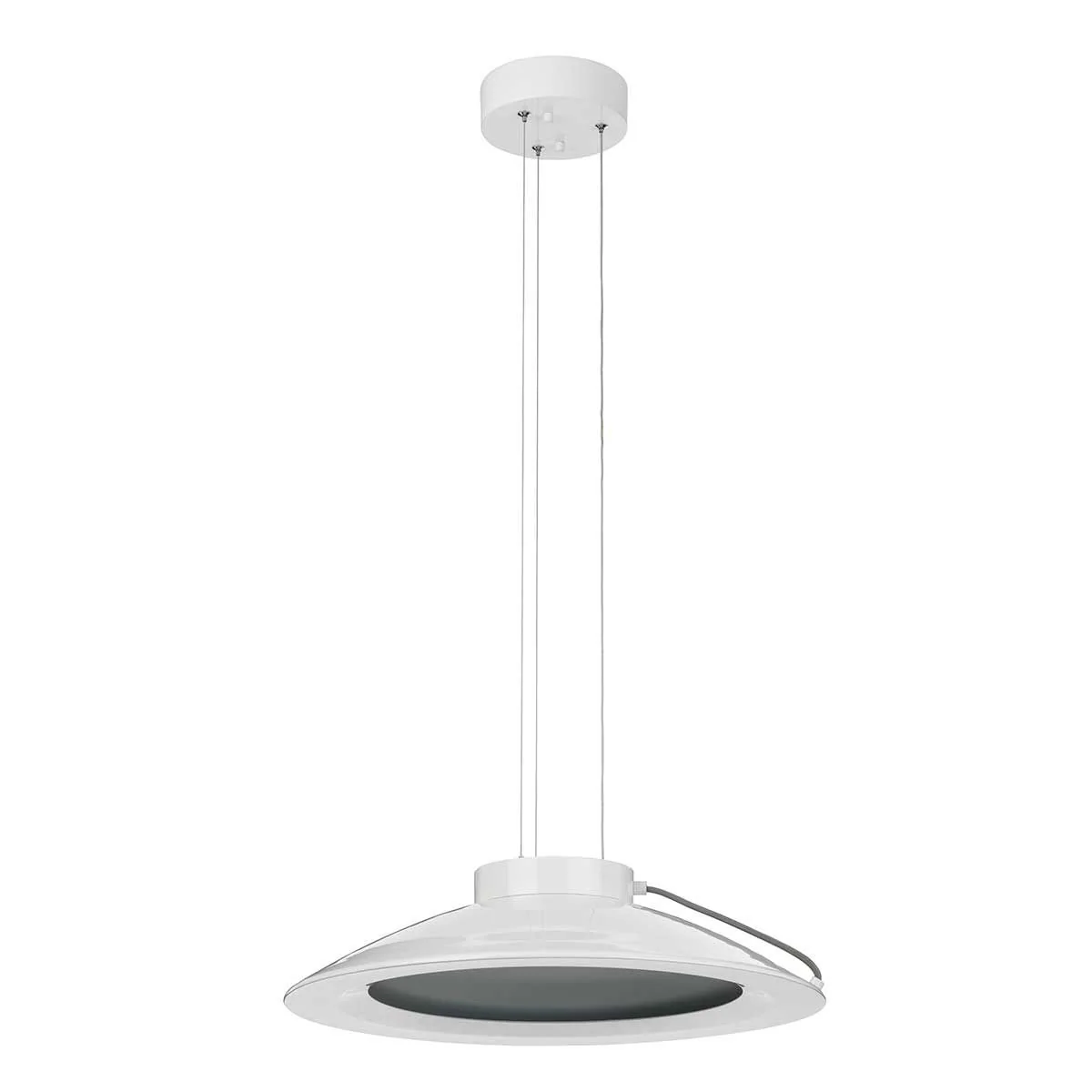 Europa 1-flammige große LED-Pendelleuchte - Weiß lackiert - Image 6