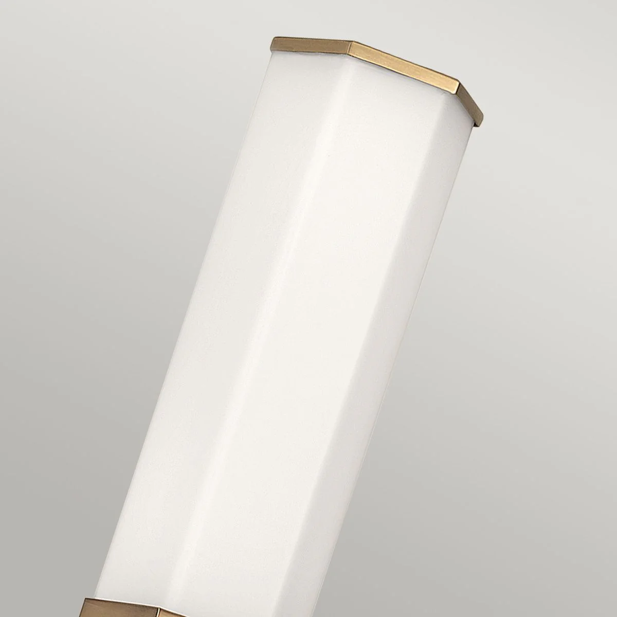 Facet Single LED Wandlampe - Heritage Brass IP44 - Image 4