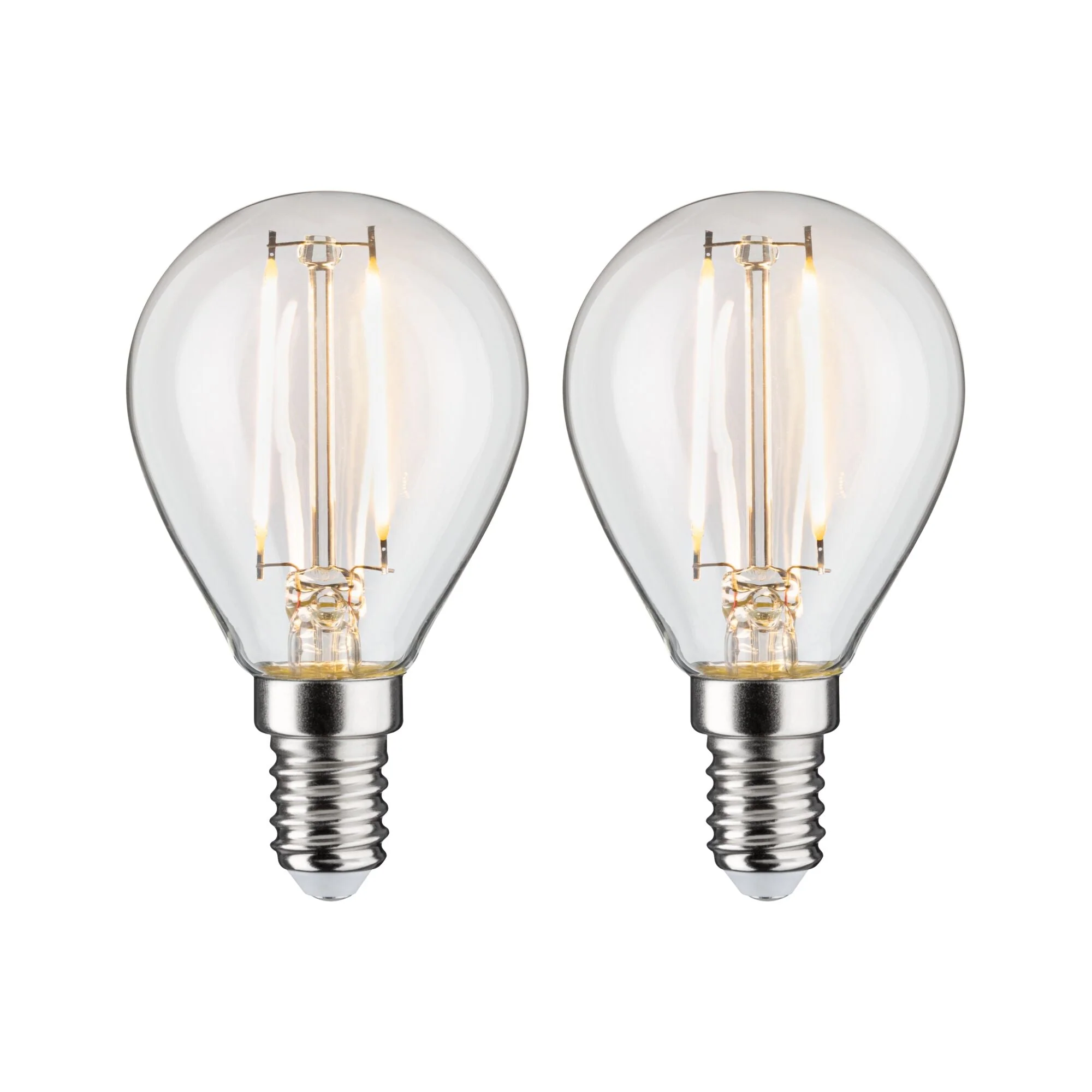 Filament 230V LED Tropfen E14 2x250lm 2x2,7W 2700K Klar