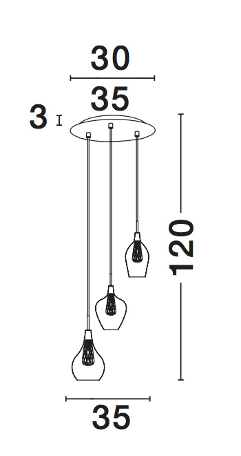 FILO Pendelleuchte  370 mm dimmbar - Image 3