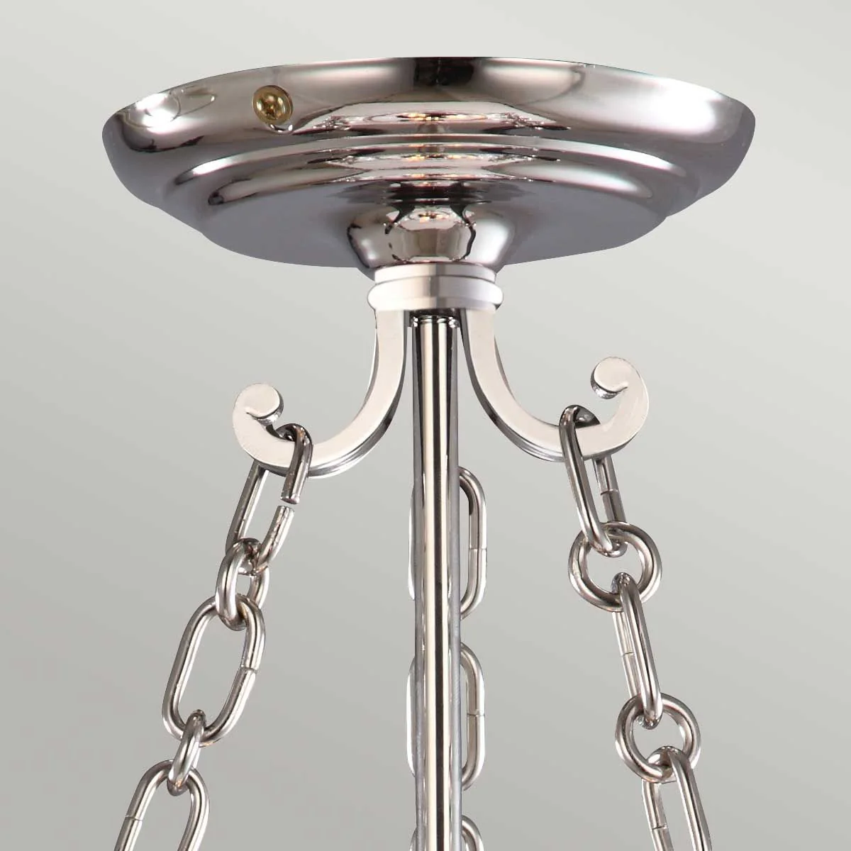 Finsbury Park kleine Pendelleuchte mit 3 Lichtern, poliertes Nickel - Image 2