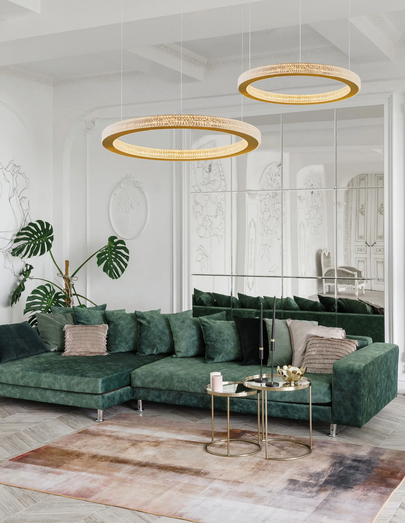 FIORE Pendelleuchte 60 Watt 600 mm 3000 Kelvin dimmbar