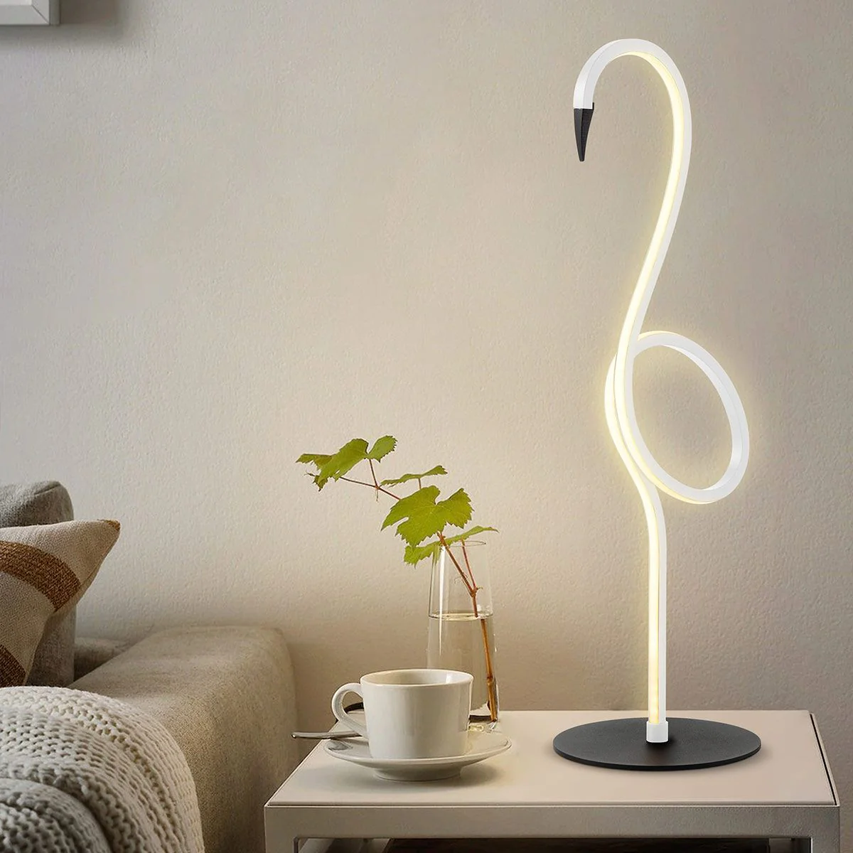 Flamingo LED-Tischlampe - Weiß - Image 3