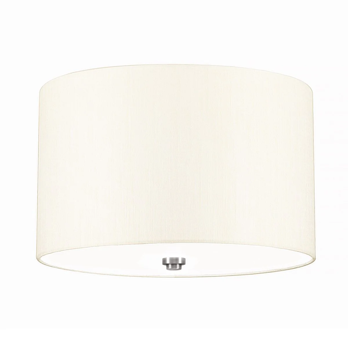 Fletcher 14" Flush - Poliertes Chrom mit Elfenbeinschirm