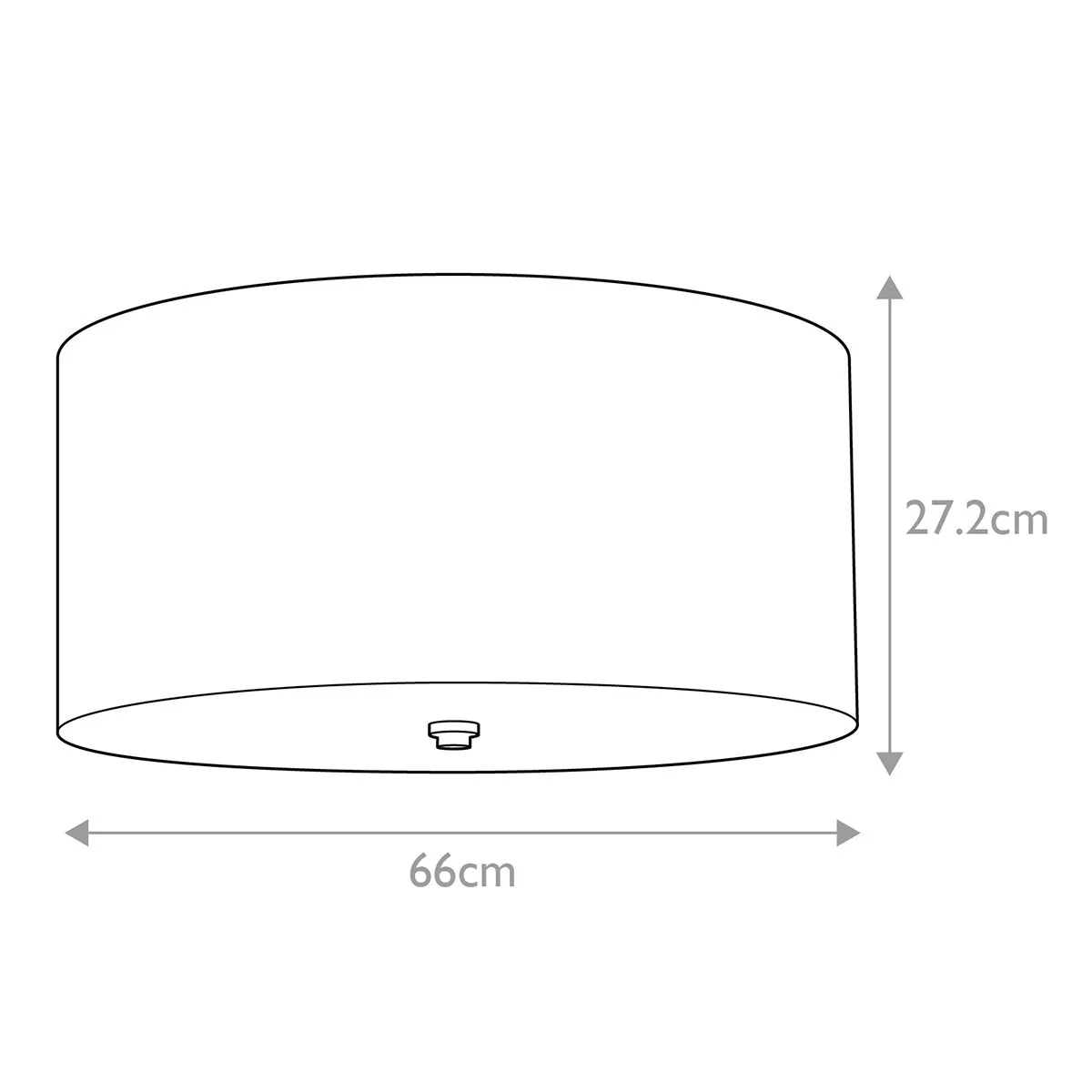 Fletcher 14" Flush - Poliertes Chrom mit Elfenbeinschirm - Image 5