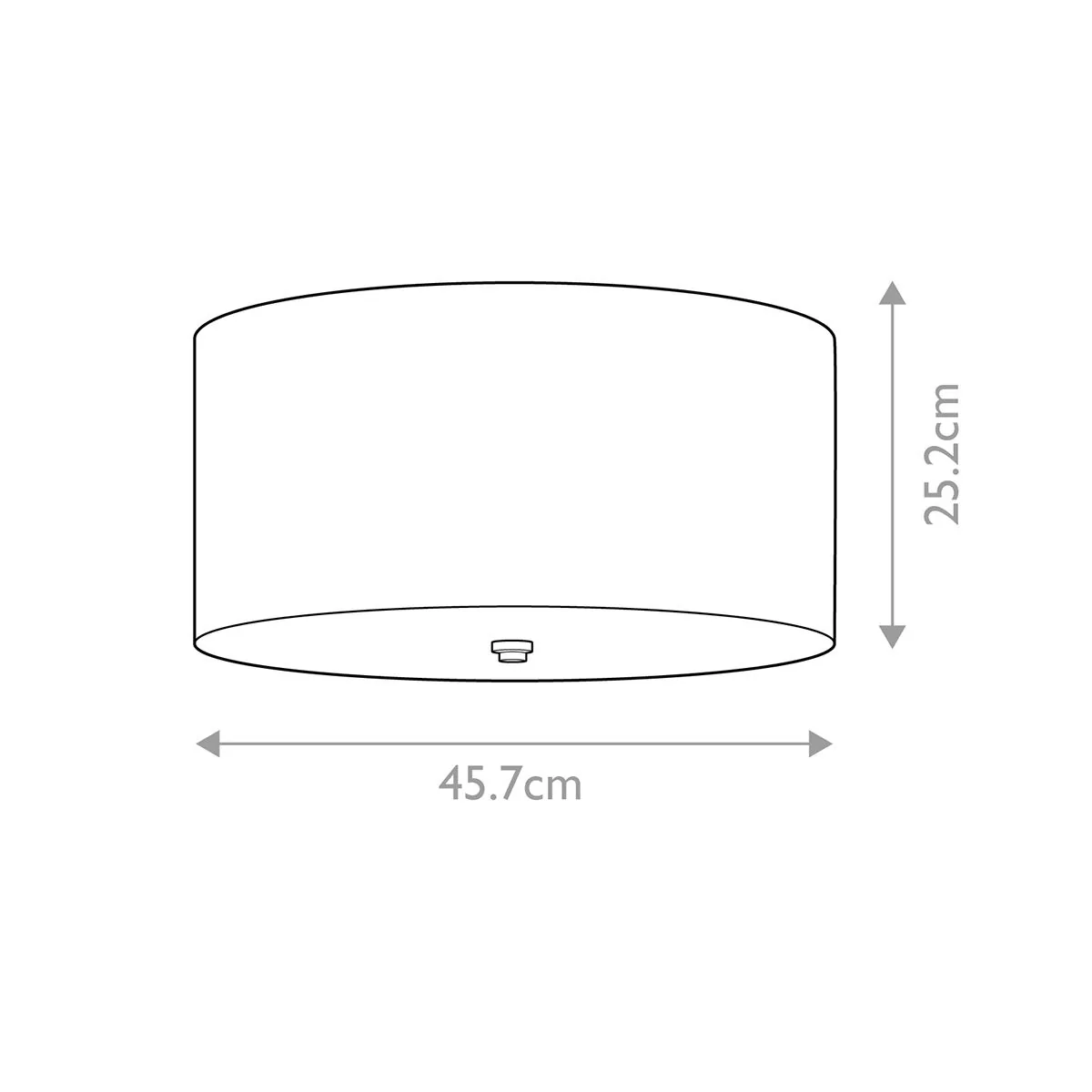 Fletcher 18" Flush - Poliertes Chrom mit Elfenbeinschirm - Image 5