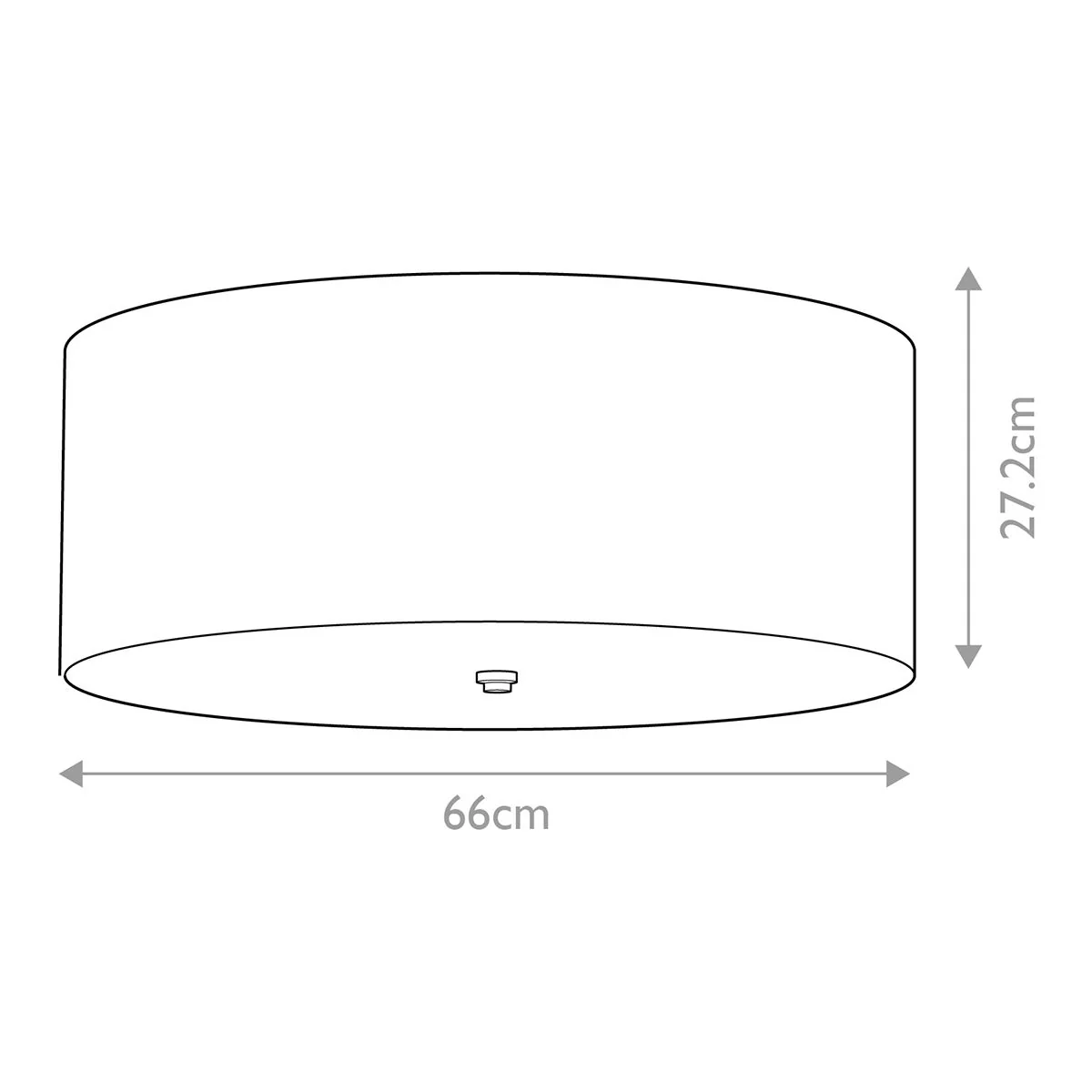 Fletcher 26" Flush - Poliertes Chrom mit Elfenbeinschirm - Image 5
