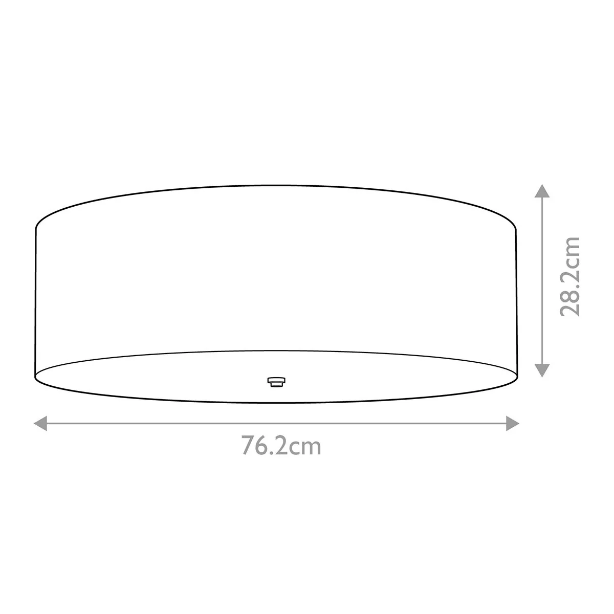 Fletcher 30" Flush - Poliertes Chrom mit Elfenbeinschirm - Image 5