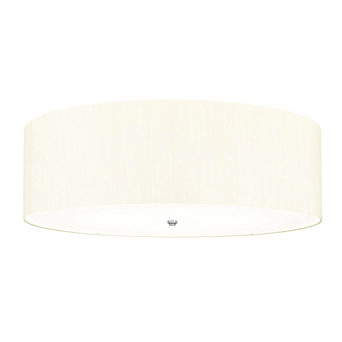 Fletcher 34" Flush - Poliertes Chrom mit Elfenbeinschirm