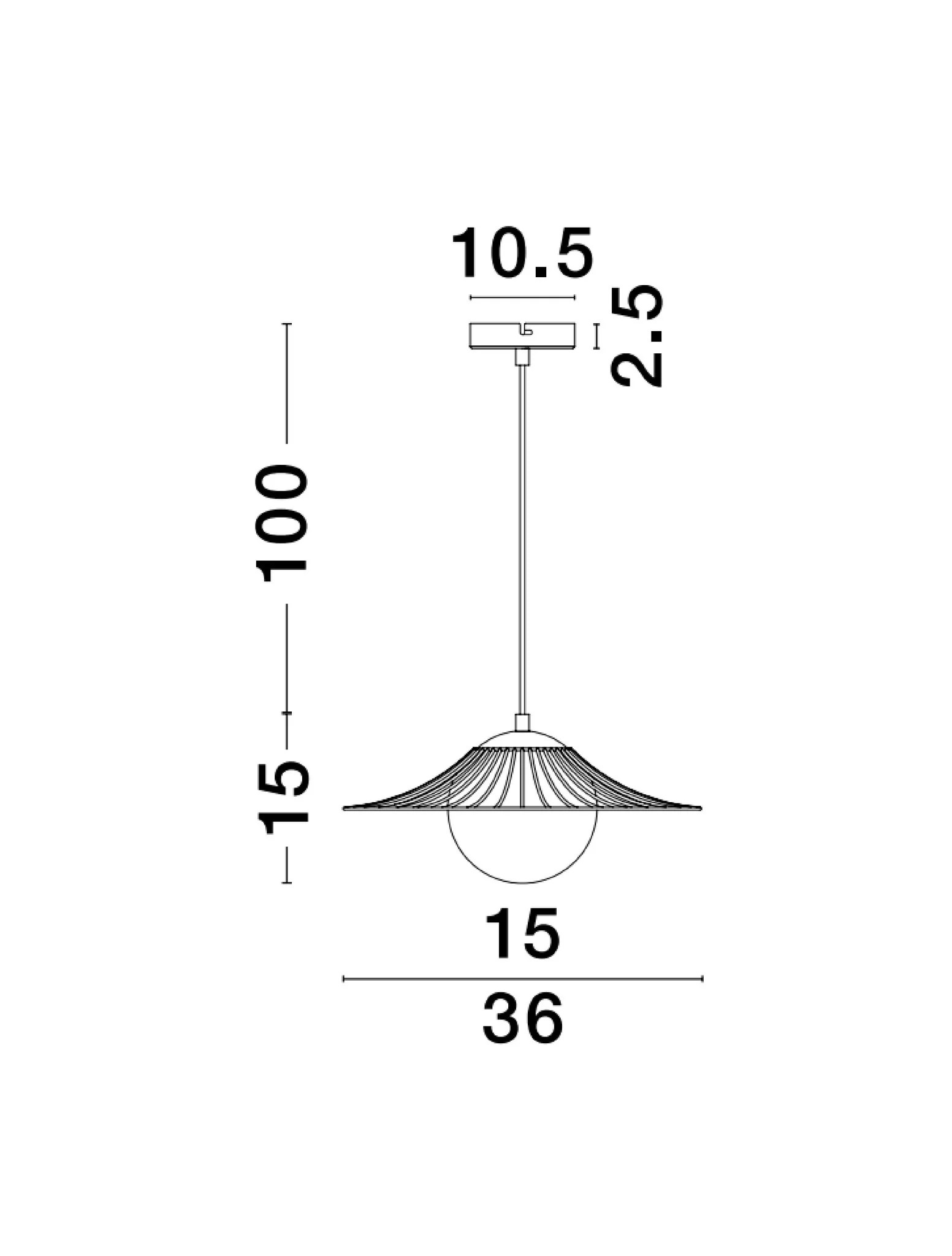 FLY Pendelleuchte 360 mm dimmbar - Image 7