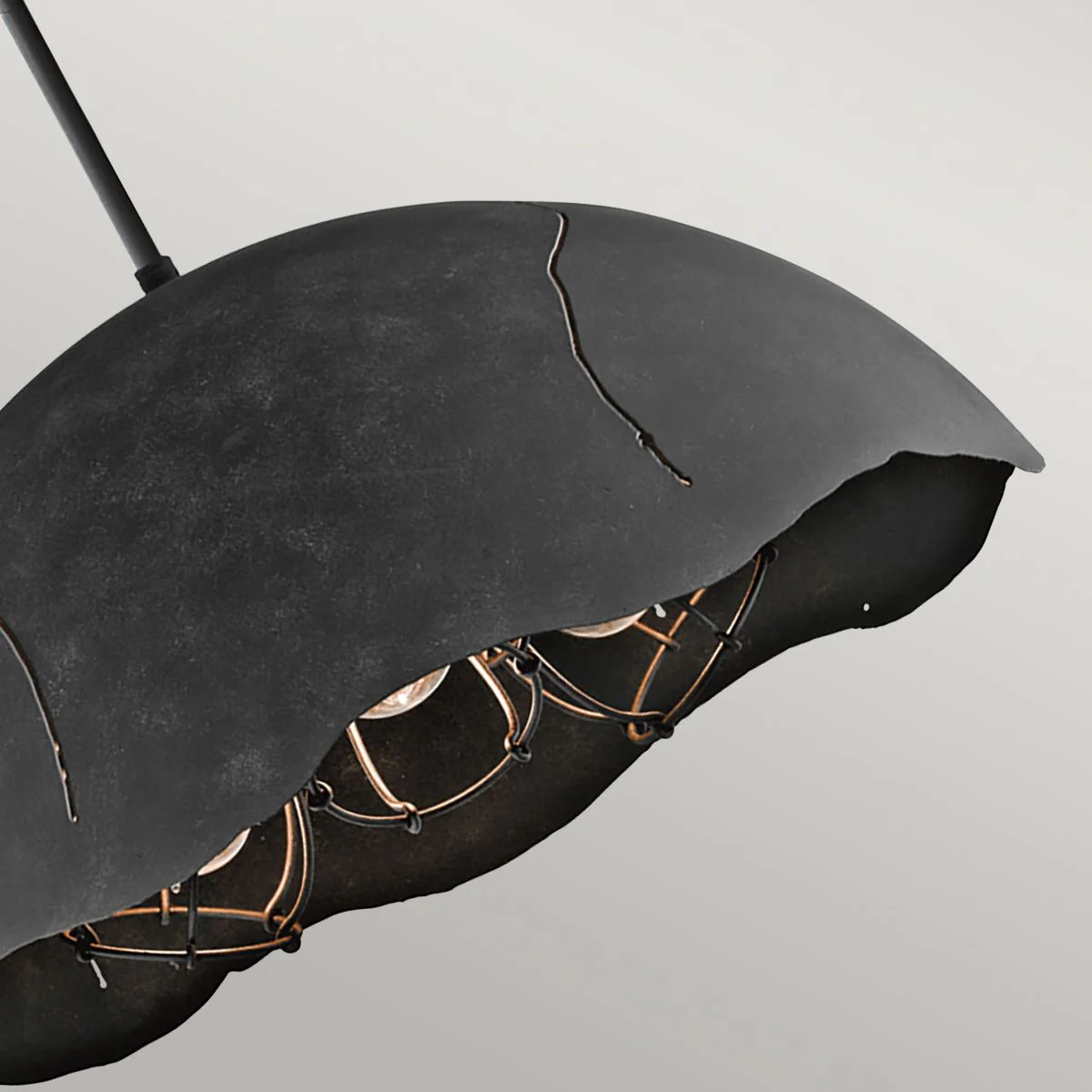 Fracture 3-flammige Pendelleuchte - Verwittertes Zink - Image 3