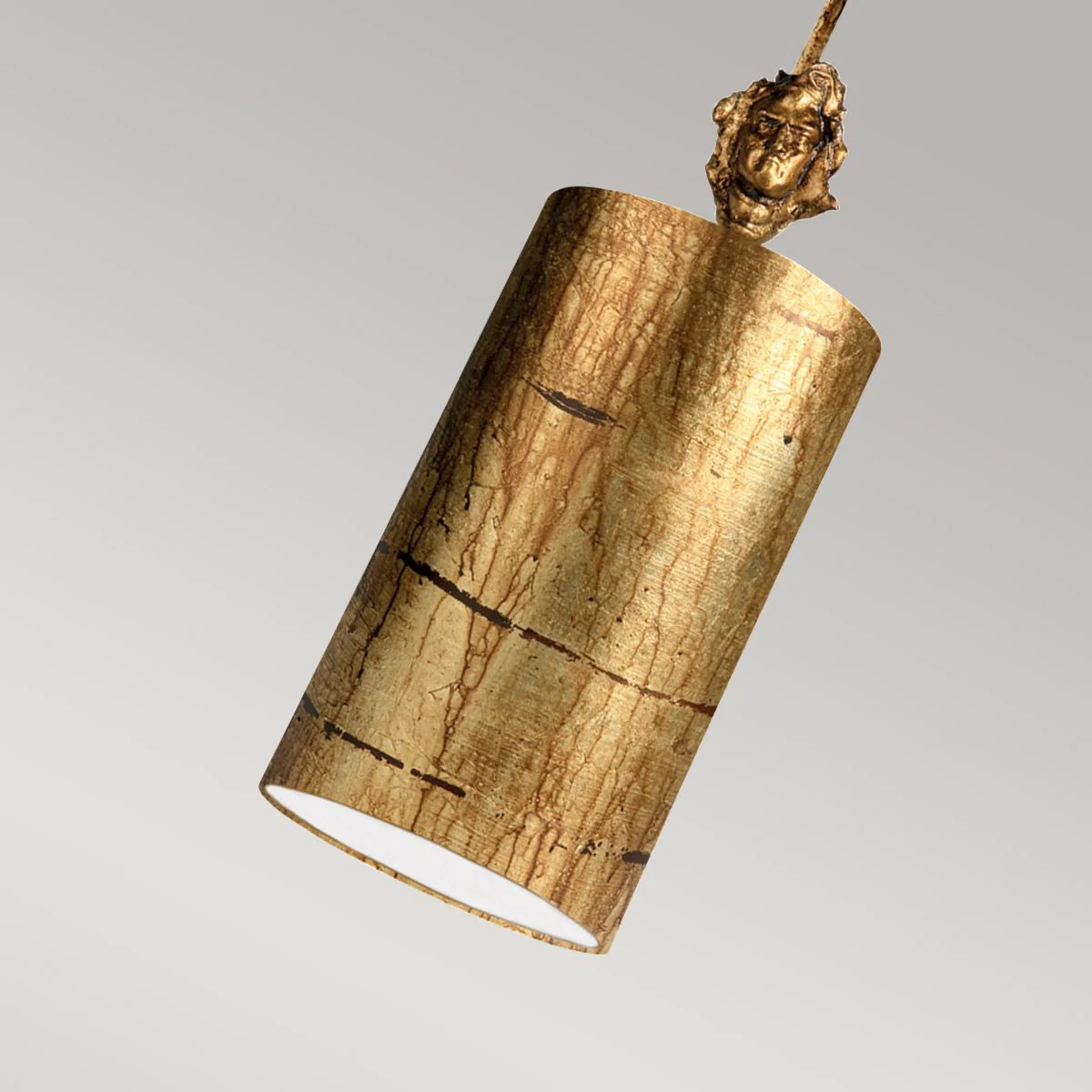Fragment 1-flammige kleine Pendelleuchte - Gealtertes Gold - Image 5