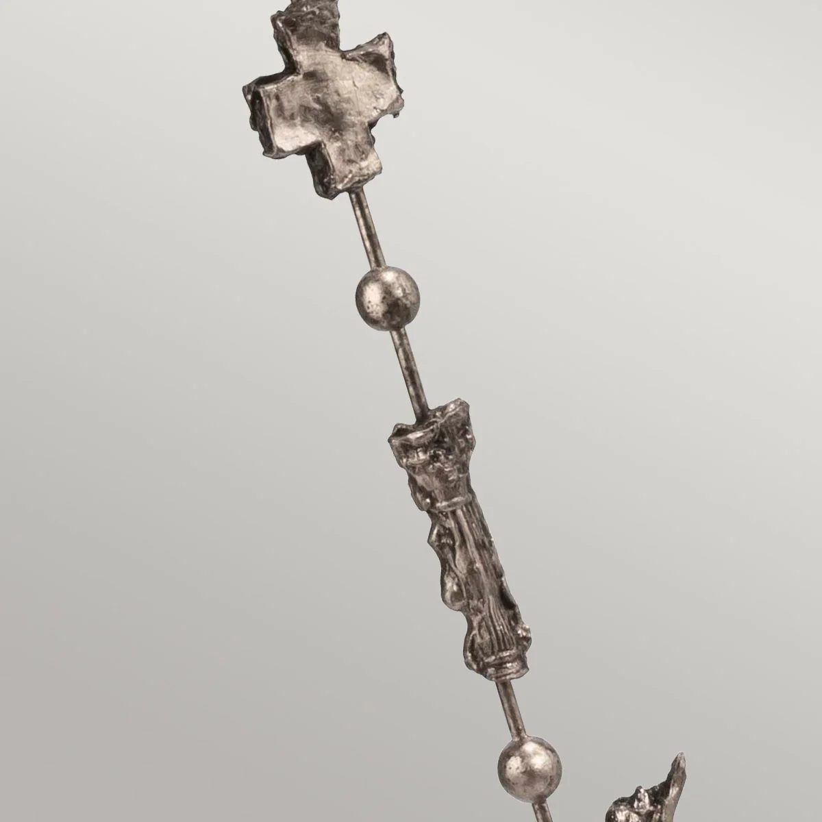 Fragment 1-flammige Stehlampe - Gealtertes Silber - Image 4