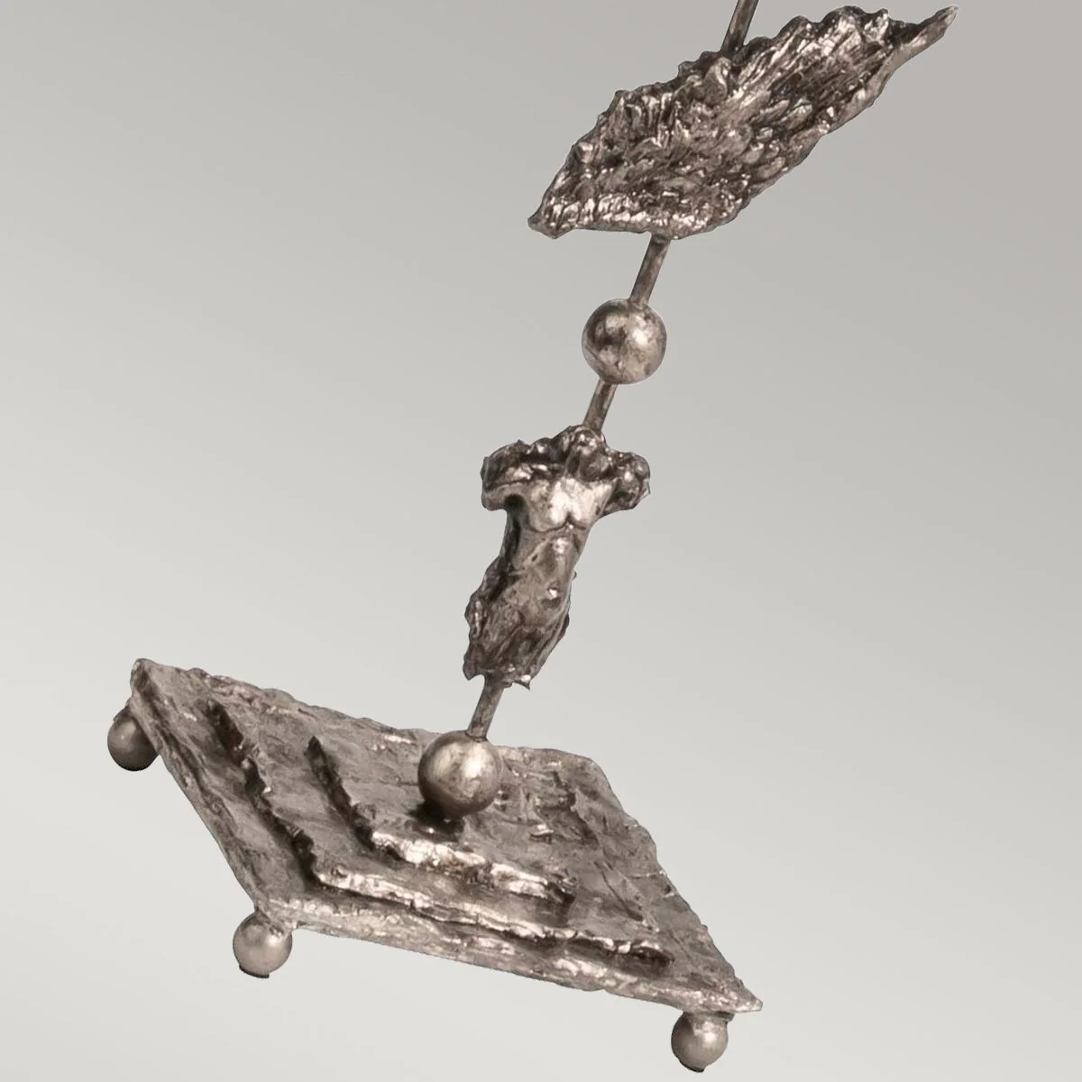 Fragment 1-flammige Stehlampe - Gealtertes Silber - Image 5