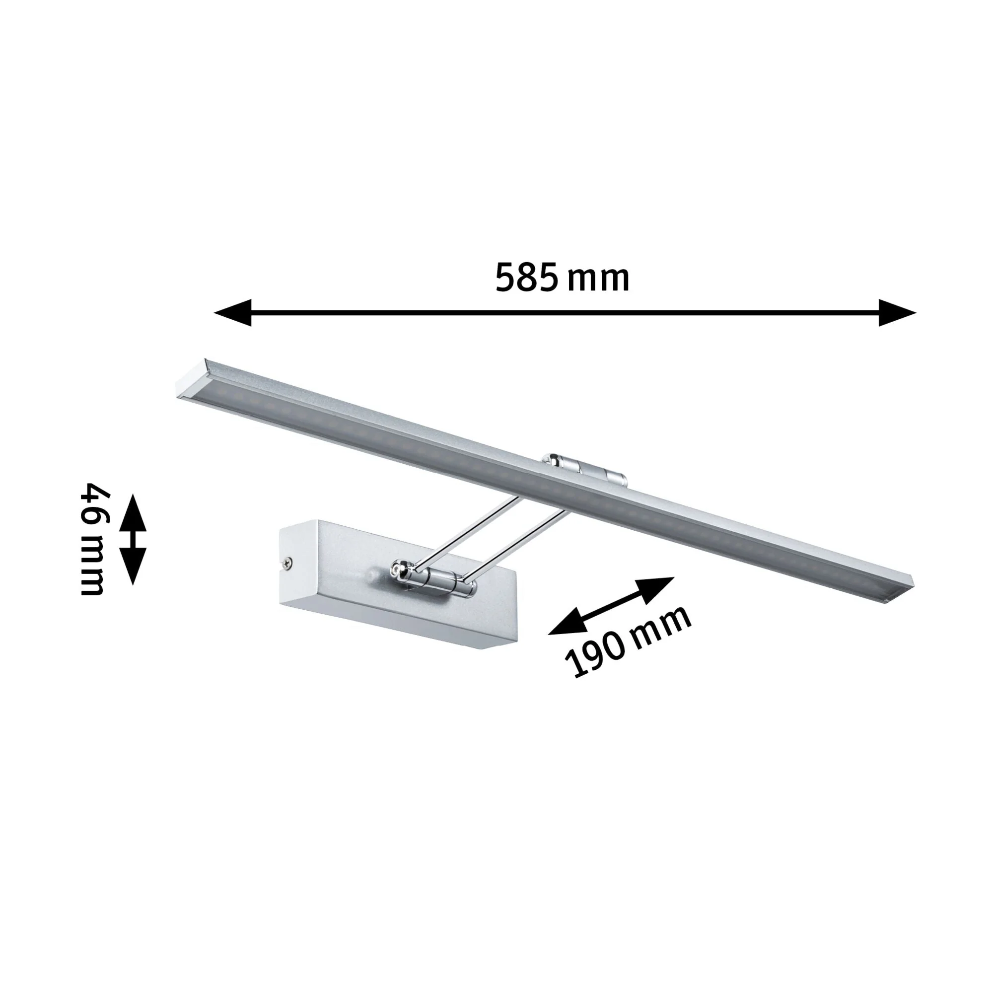 Galeria Beam 2700K 1050lm 230V 11W Nickel gebürstet/Chrom - Image 2