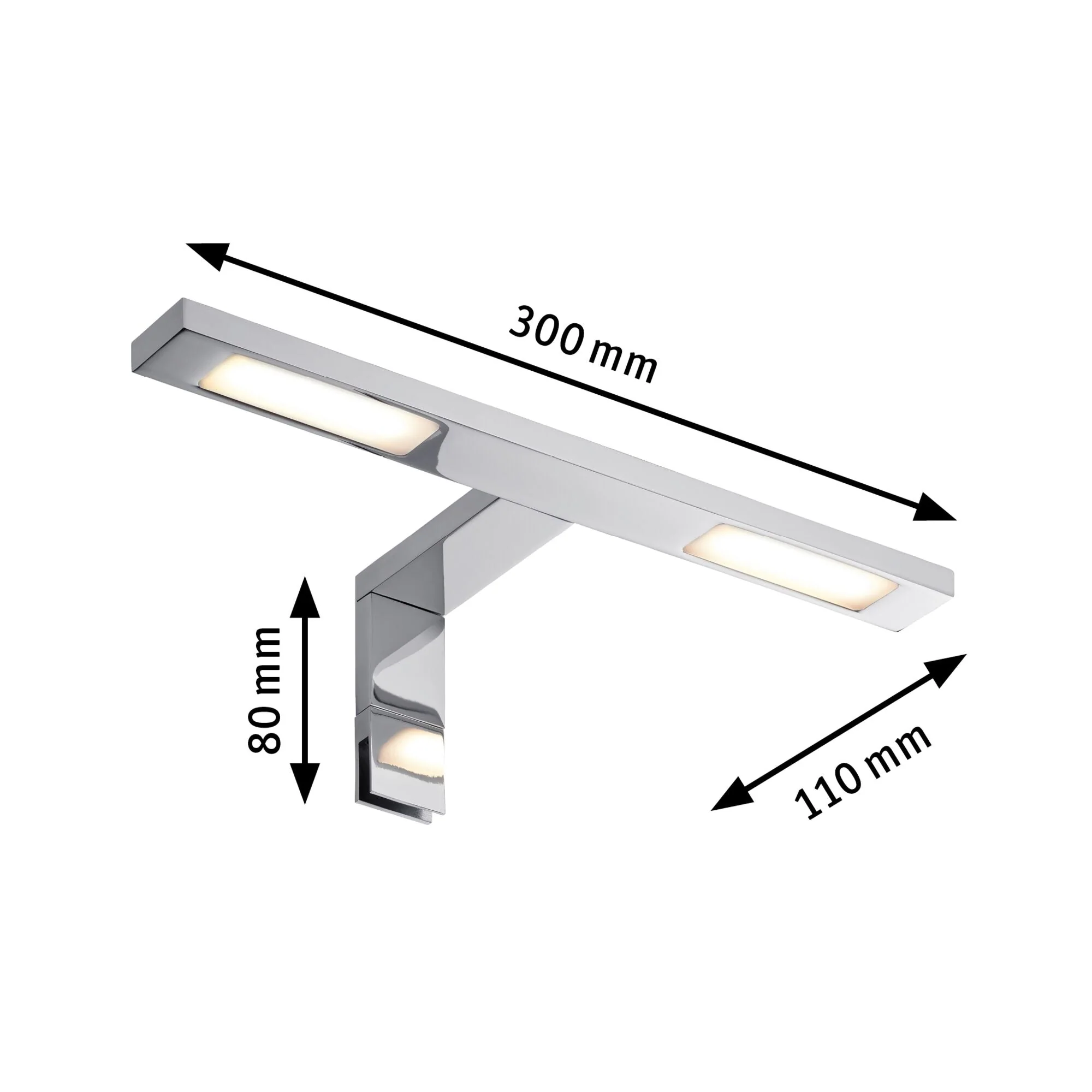 Galeria Hook IP44 2700K 2x280lm 230V 2x3,2W Chrom - Image 3