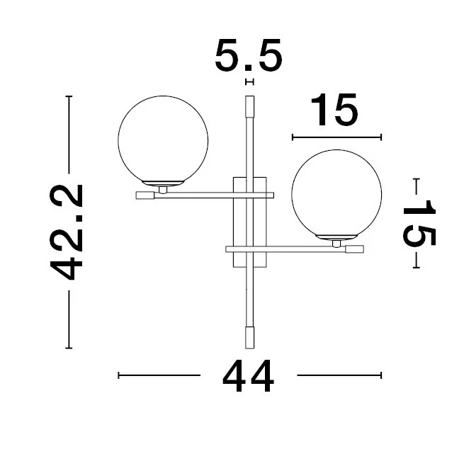 GIT Wandaufbauleuchte  440 mm dimmbar - Image 7