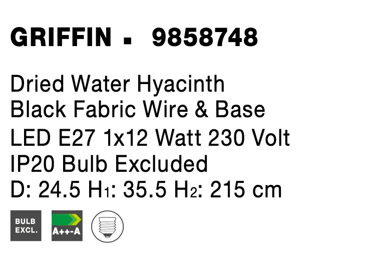 GRIFFIN Pendelleuchte  2450 mm dimmbar - Image 8