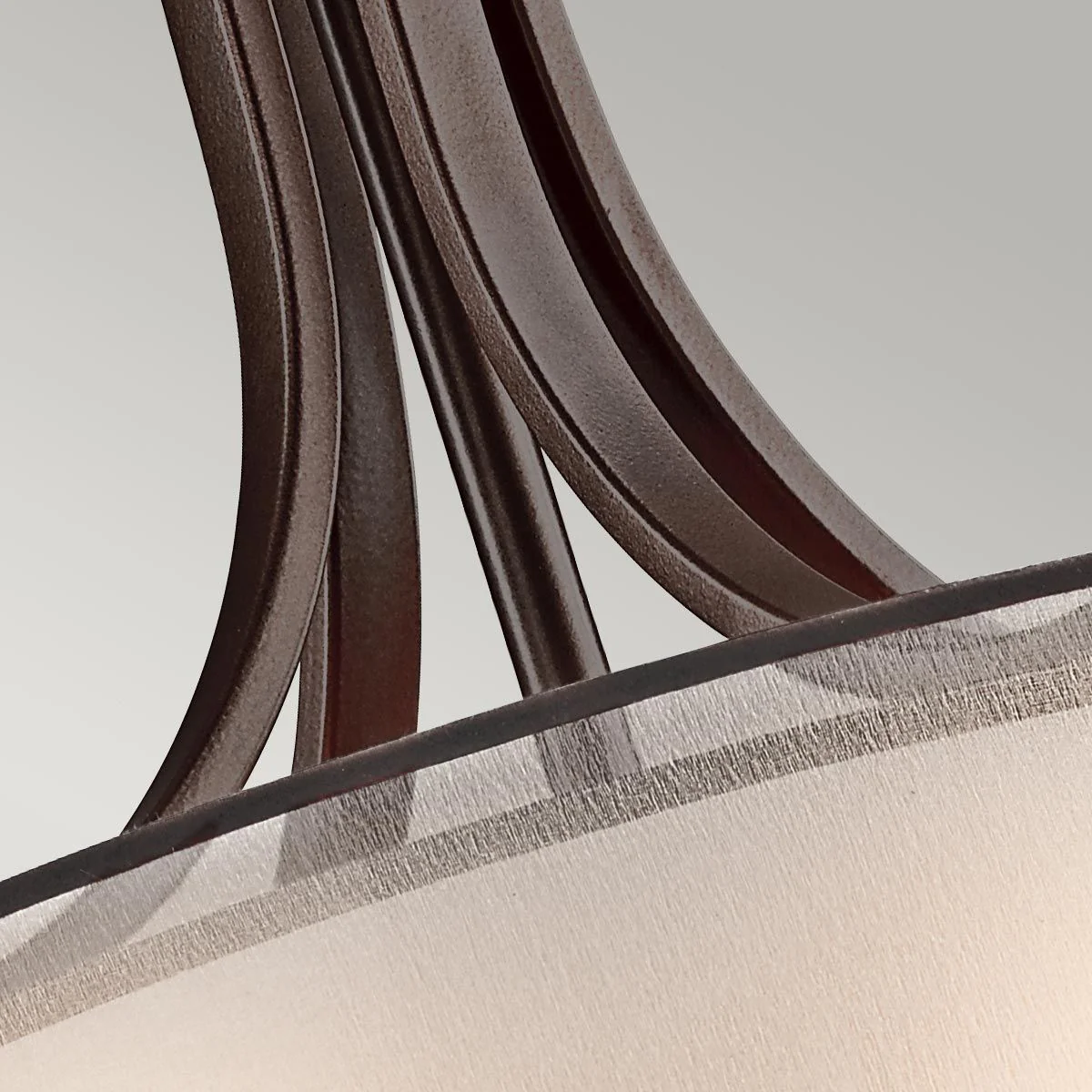 Große Pendelleuchte Lacey mit 4 Lichtern - Mission Bronze - Image 5
