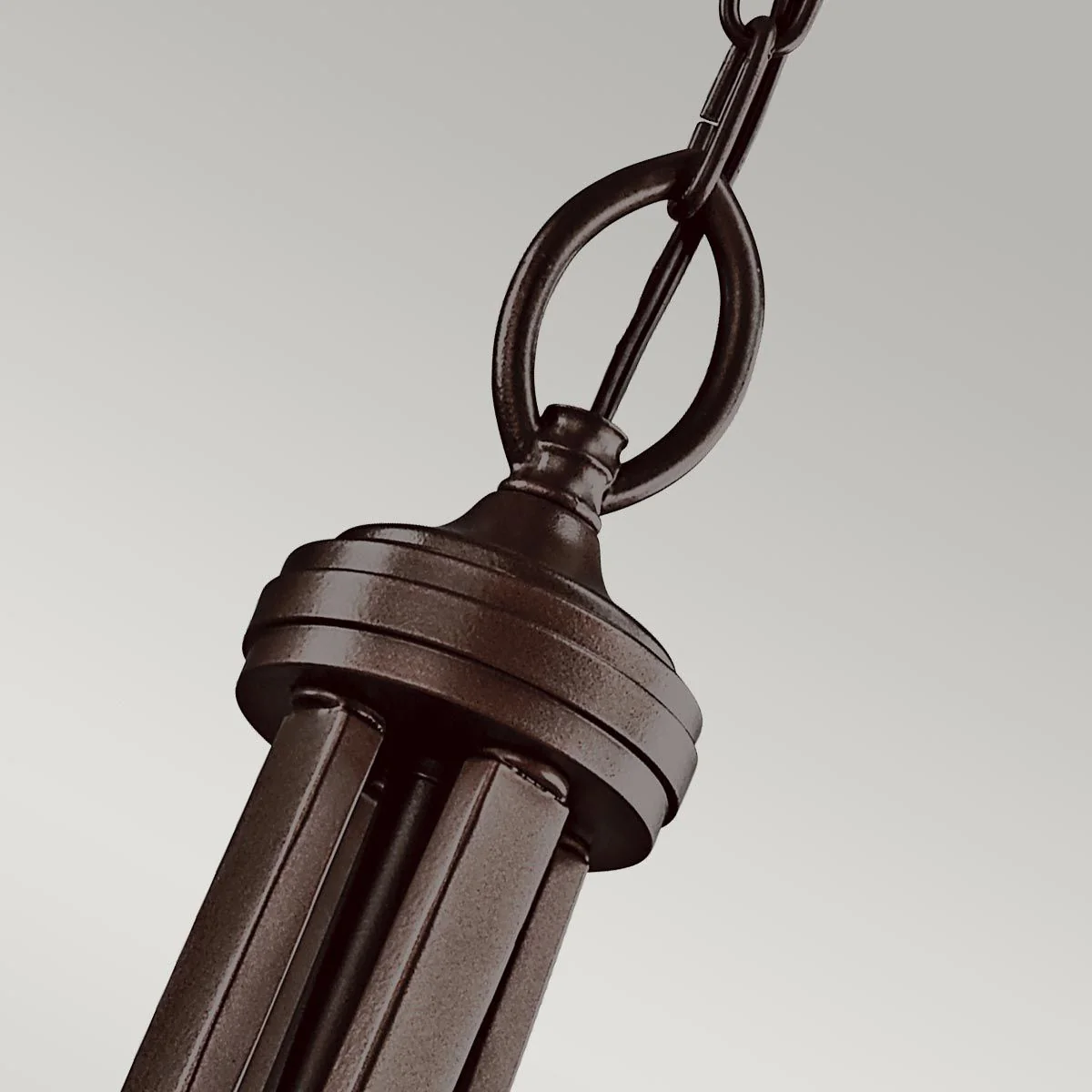 Große Pendelleuchte Lacey mit 4 Lichtern - Mission Bronze - Image 6