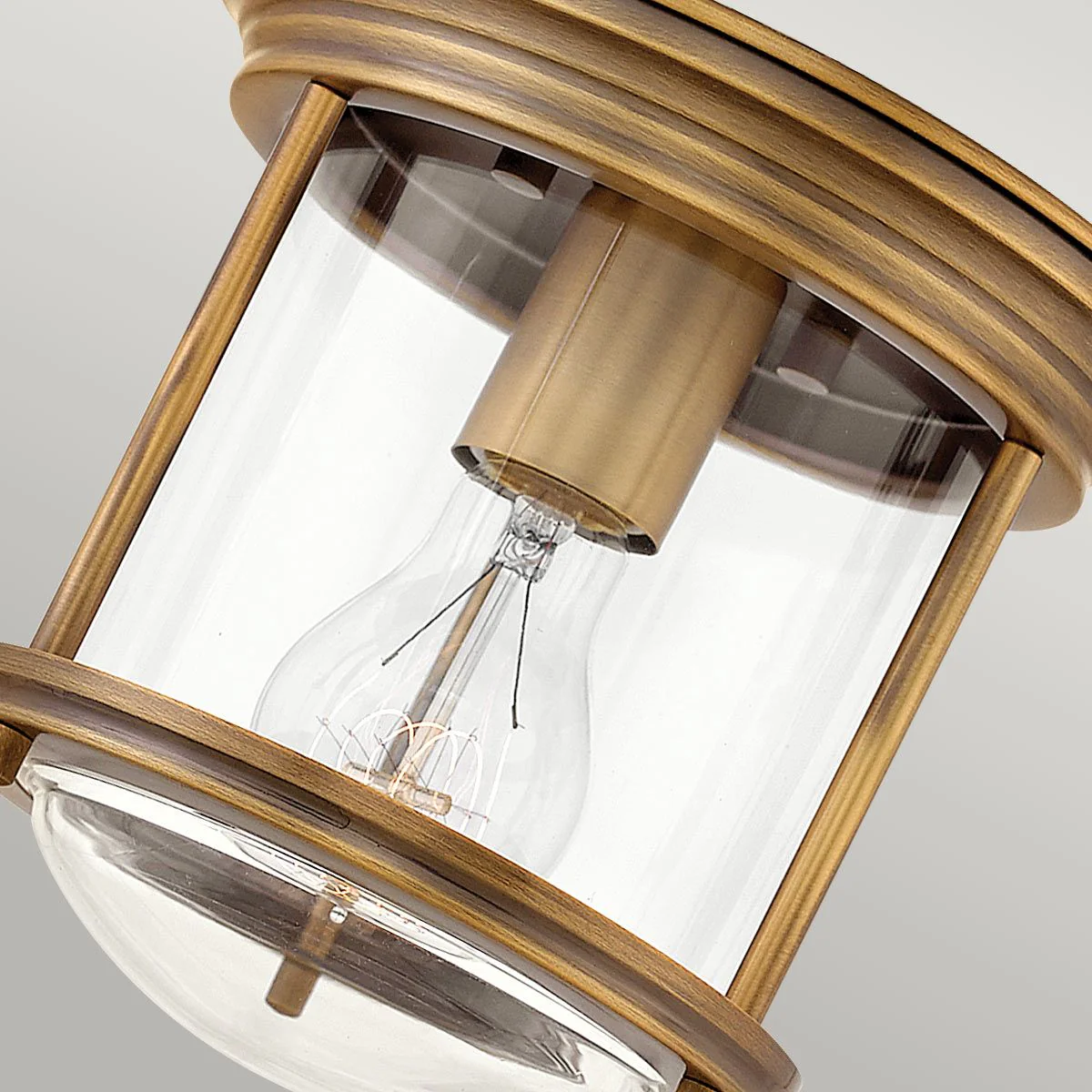 Hadrian Deckenleuchte – Clear Glass / Brushed Bronze - Image 4