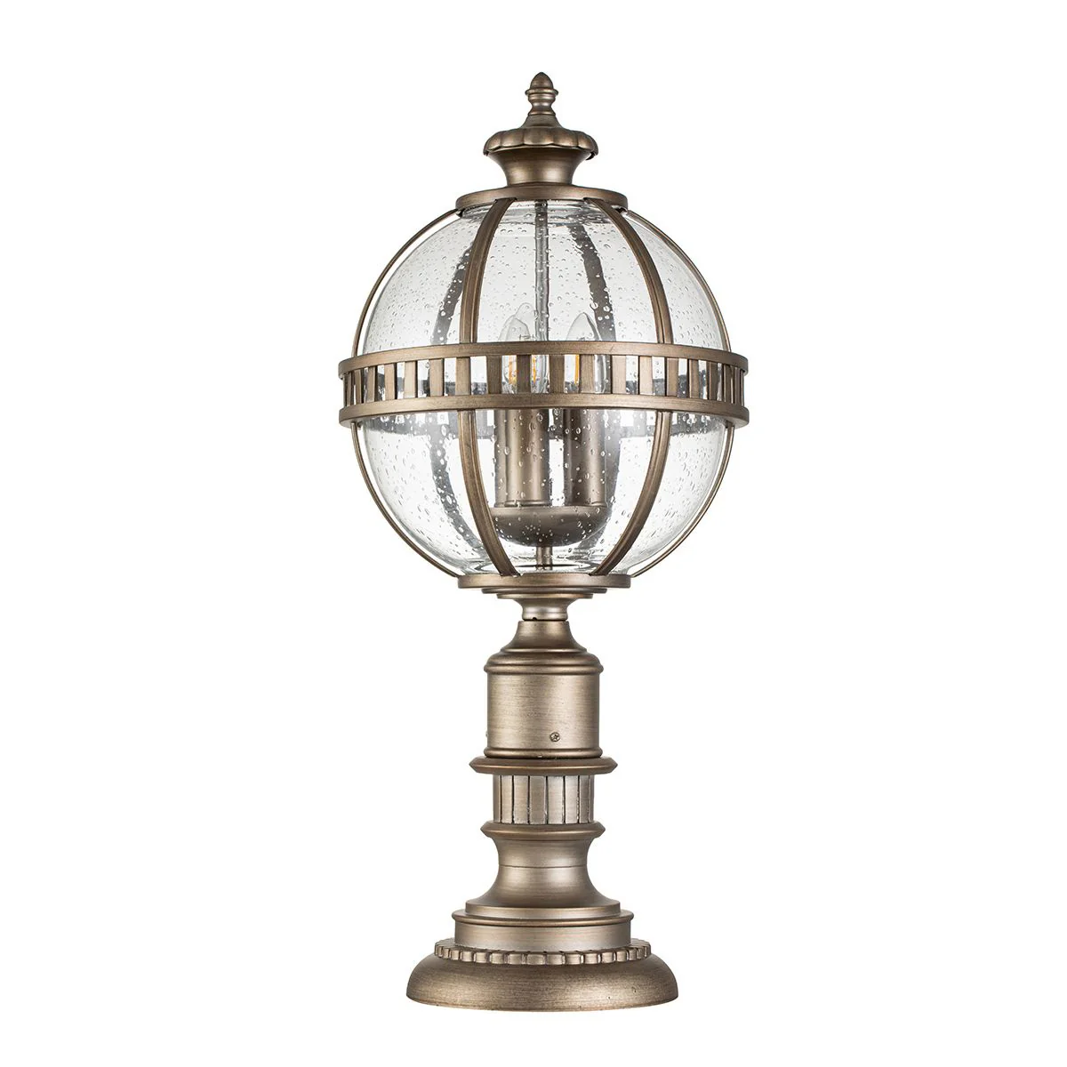 Halleron 3-flammige Sockellaterne - Brünierte Bronze - Image 6