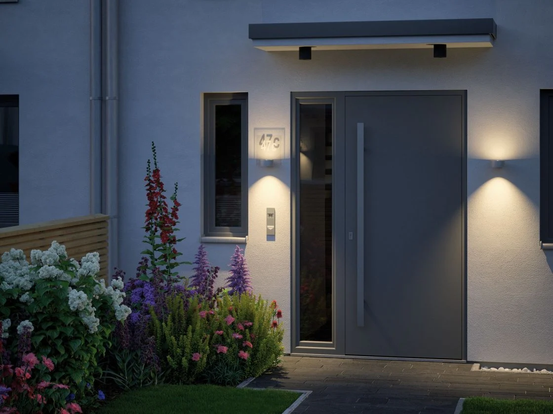 Hausnummer für House Wandleuchte Cone Transparent/Silber - Image 3