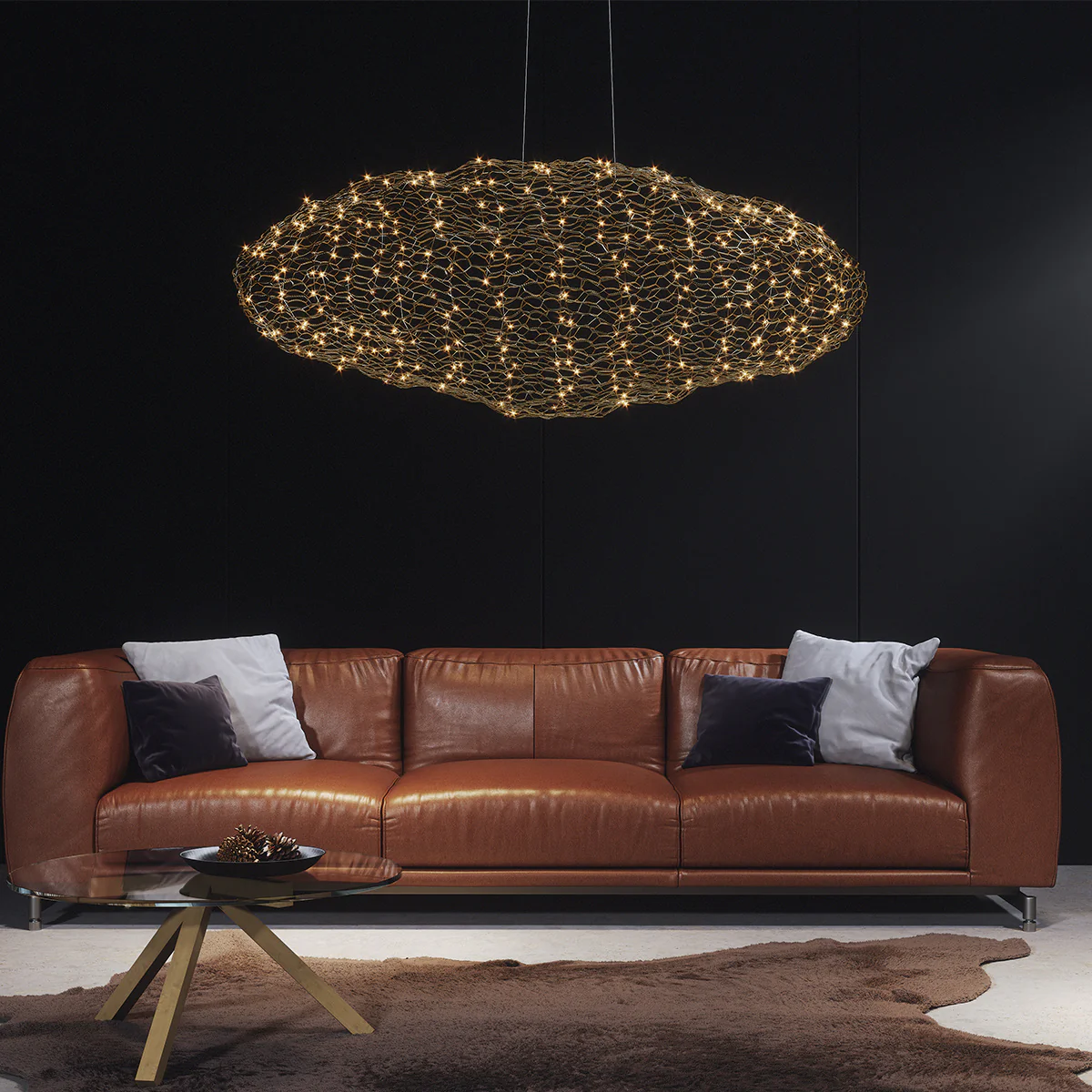 Hayden Hängeleuchte L115cm Gold Pendelleuchte - Image 3