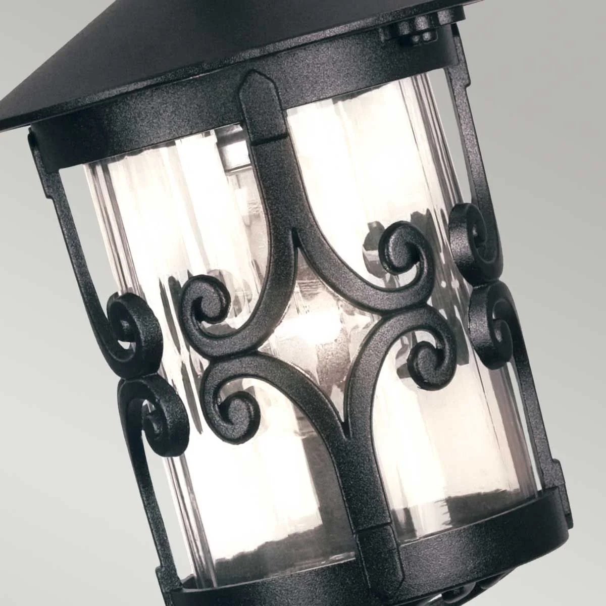 Hereford Veranda-Kettenlaterne mit 1 Licht, Schwarz - Image 2