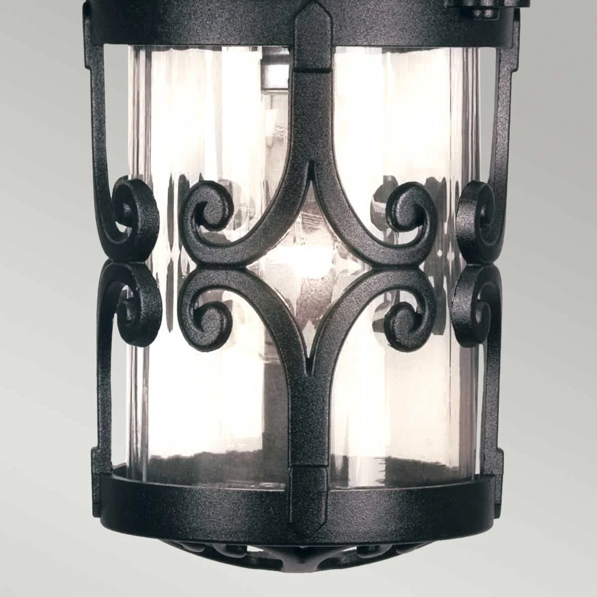 Hereford Veranda-Kettenlaterne mit 1 Licht, Schwarz - Image 4