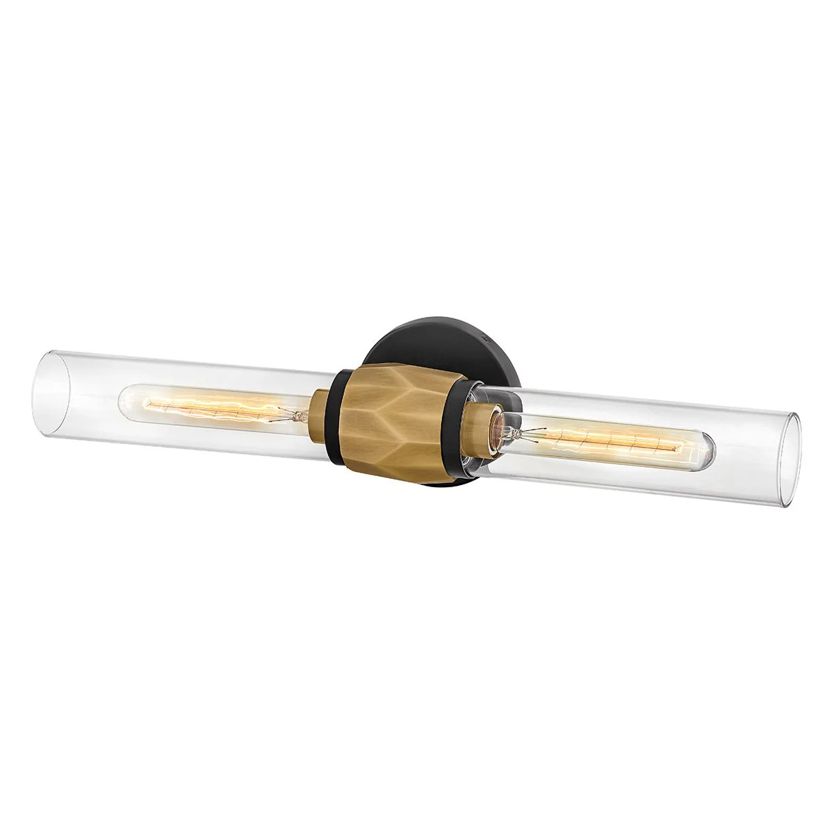 Hinkley Ellison 2-Liter-Wandleuchte – Schwarz mit traditionellem Messing - Image 5